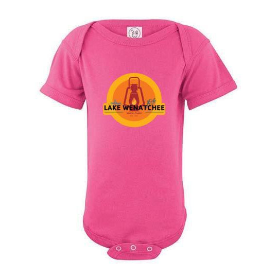 Lake Wenatchee 2020 Infant Short Sleeve Bodysuit - Soft Cotton Baby Onesie for Boys & Girls - Perfect for Playtime, Daycare & Family Photos