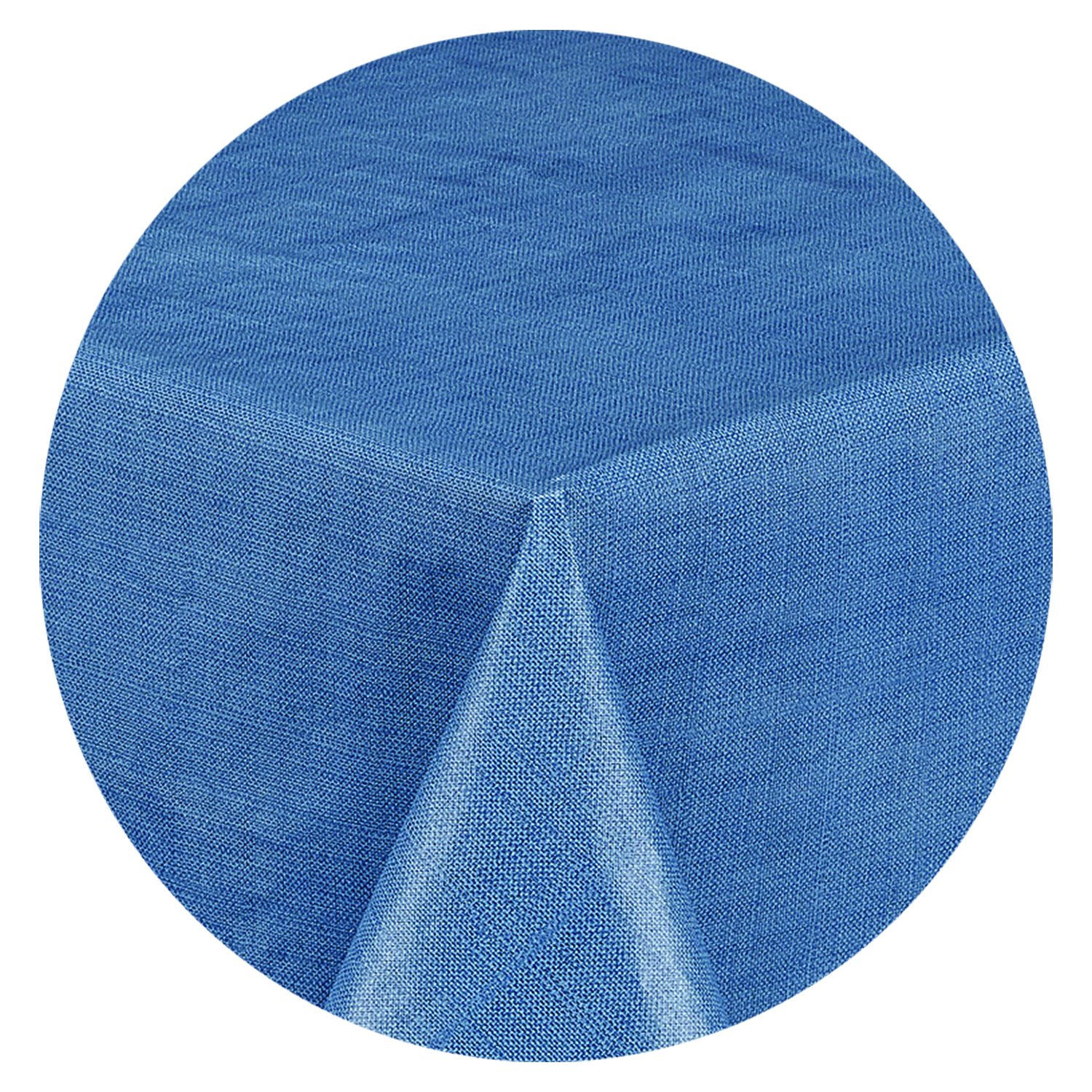 Premium Cafe Deauville Vinyl Tablecloth - Chambray Blue 60