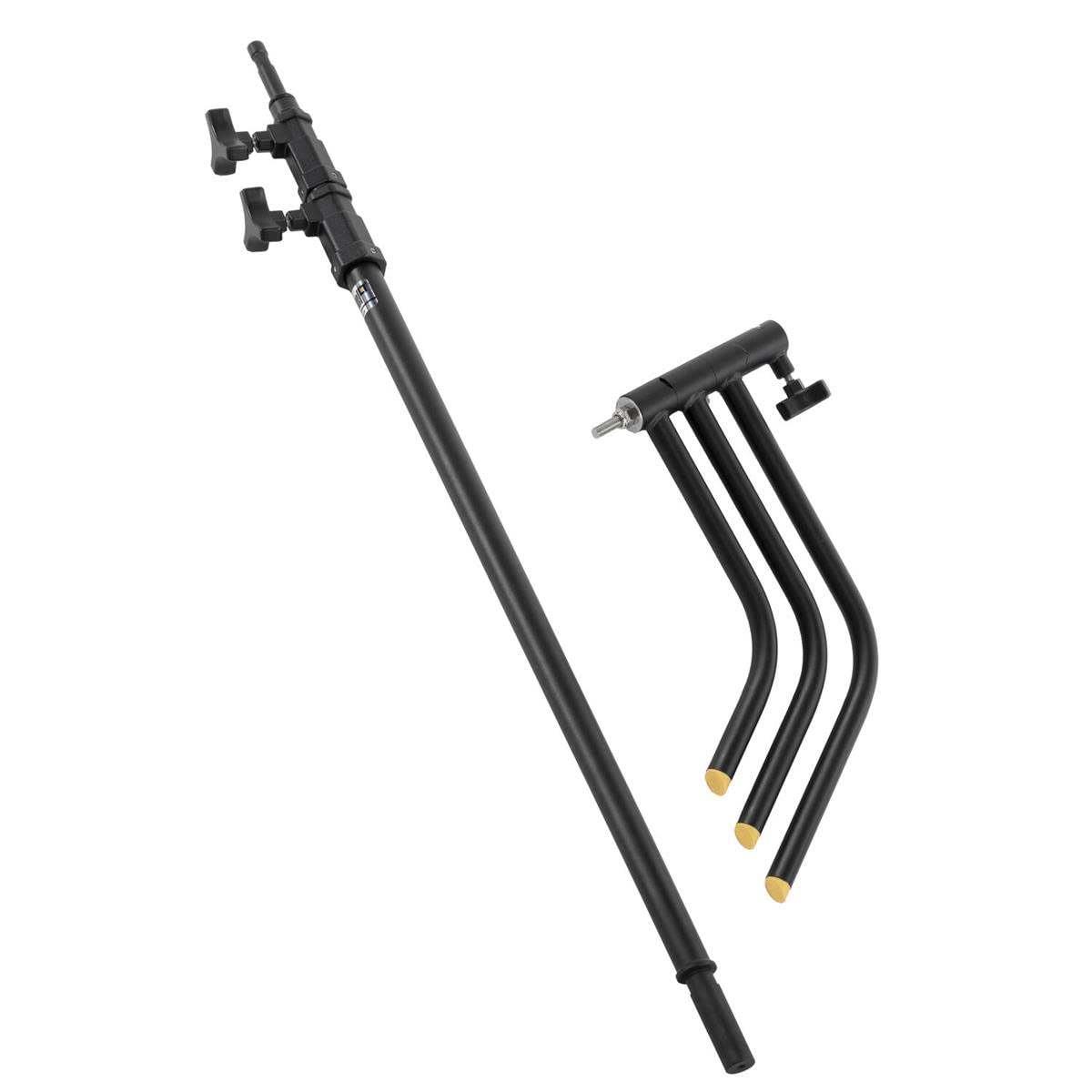 Lowel 40-Inch C-Stand Turtle Base Kit with 2.5-Inch Grip Head & 40-Inch Grip Arm - Heavy Duty Black Photography Stand for Studio Lighting, Video Production, and Film Equipment Support