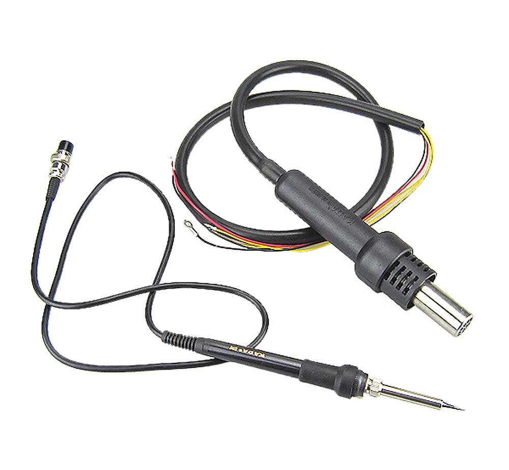 Professional Hot Air Desoldering Gun & Soldering Iron Kit for KADA Machine Station - Perfect for Electronics Repair, PCB Rework, and DIY Projects