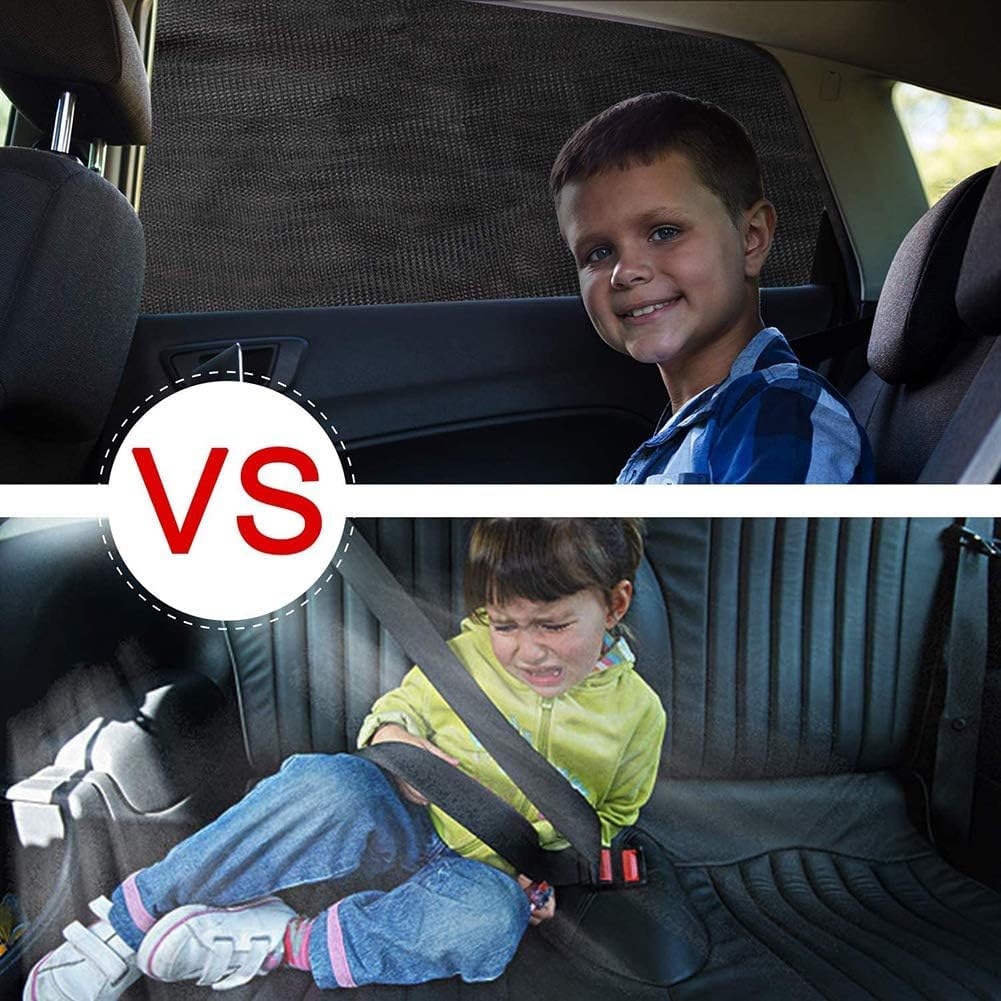 2 Pack Breathable Mesh Car Window Shades - UV Protection Sun Screens for Baby & Camping - Fits Car, Truck, SUV, Van (Large 49