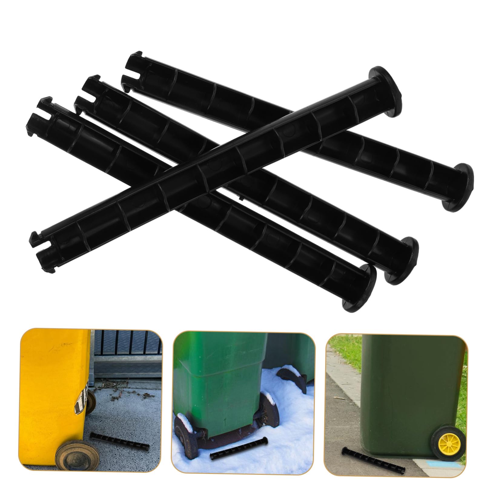 4-Piece Replacement Lid Clips for Trash Cans - Durable Locking Mechanism for Garbage Bins - Perfect for Kitchen, Bathroom & Outdoor Waste Containers