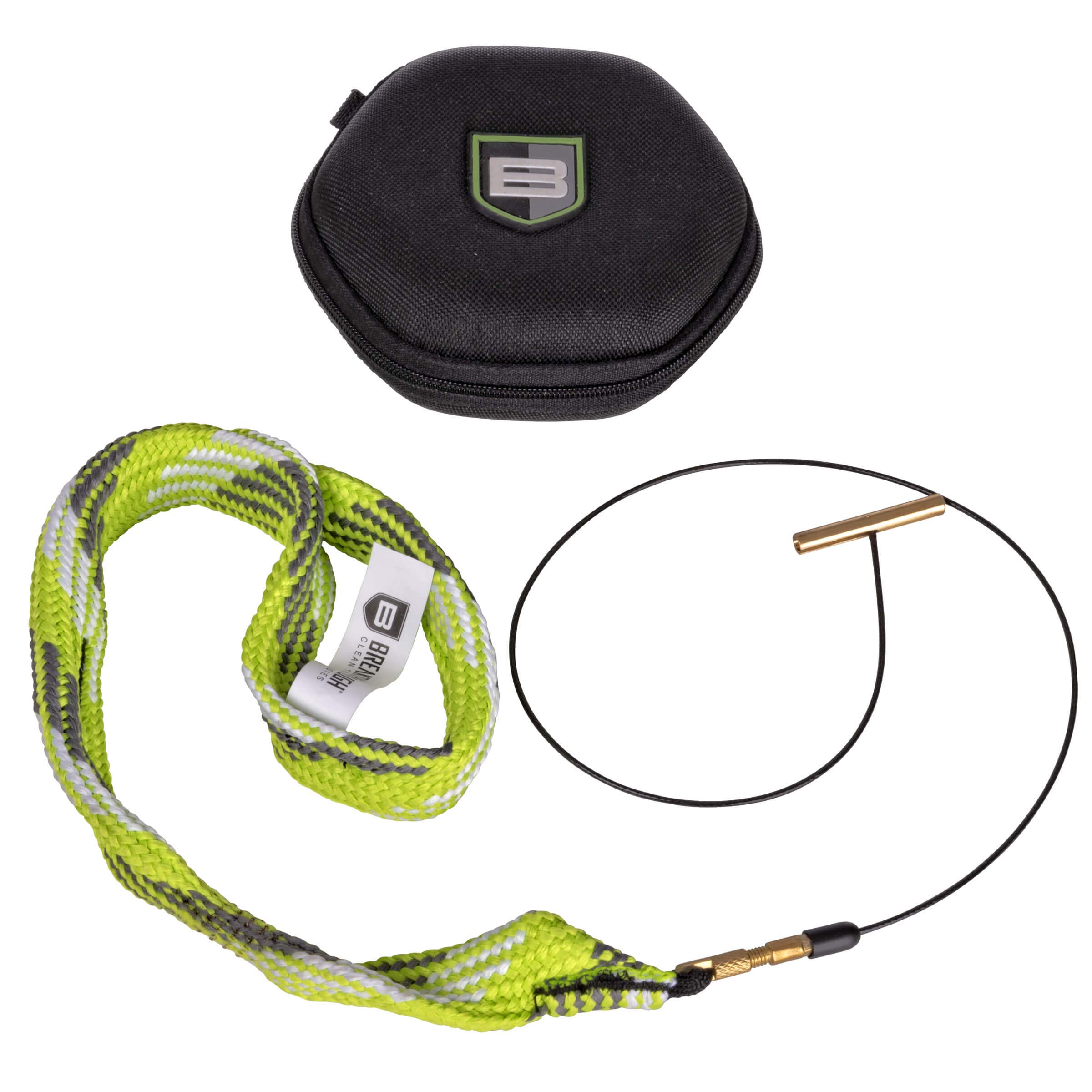 Breakthrough Clean Battle Rope 2.0 Gun Cleaning Kit - Universal Fit for Rifle, Shotgun, Pistol - Includes EVA Storage Case & Brass Handle - Perfect for Firearm Maintenance at Home, Range, or Hunting