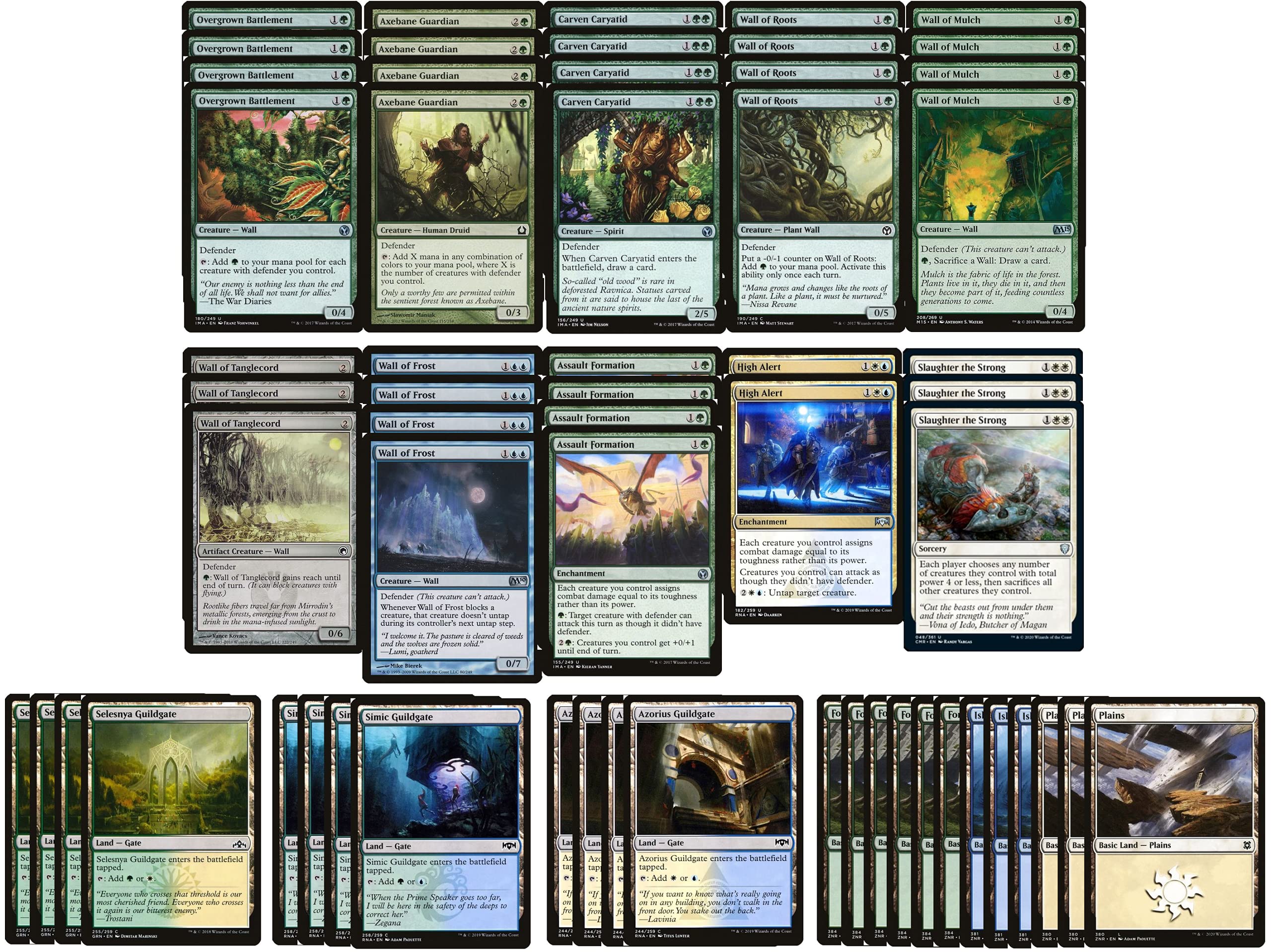 Elite Wall Assault Deck - Green Blue White - Modern Legal MTG Deck - 60 Custom Built Magic: The Gathering Cards - Perfect for Competitive Play & Tournaments