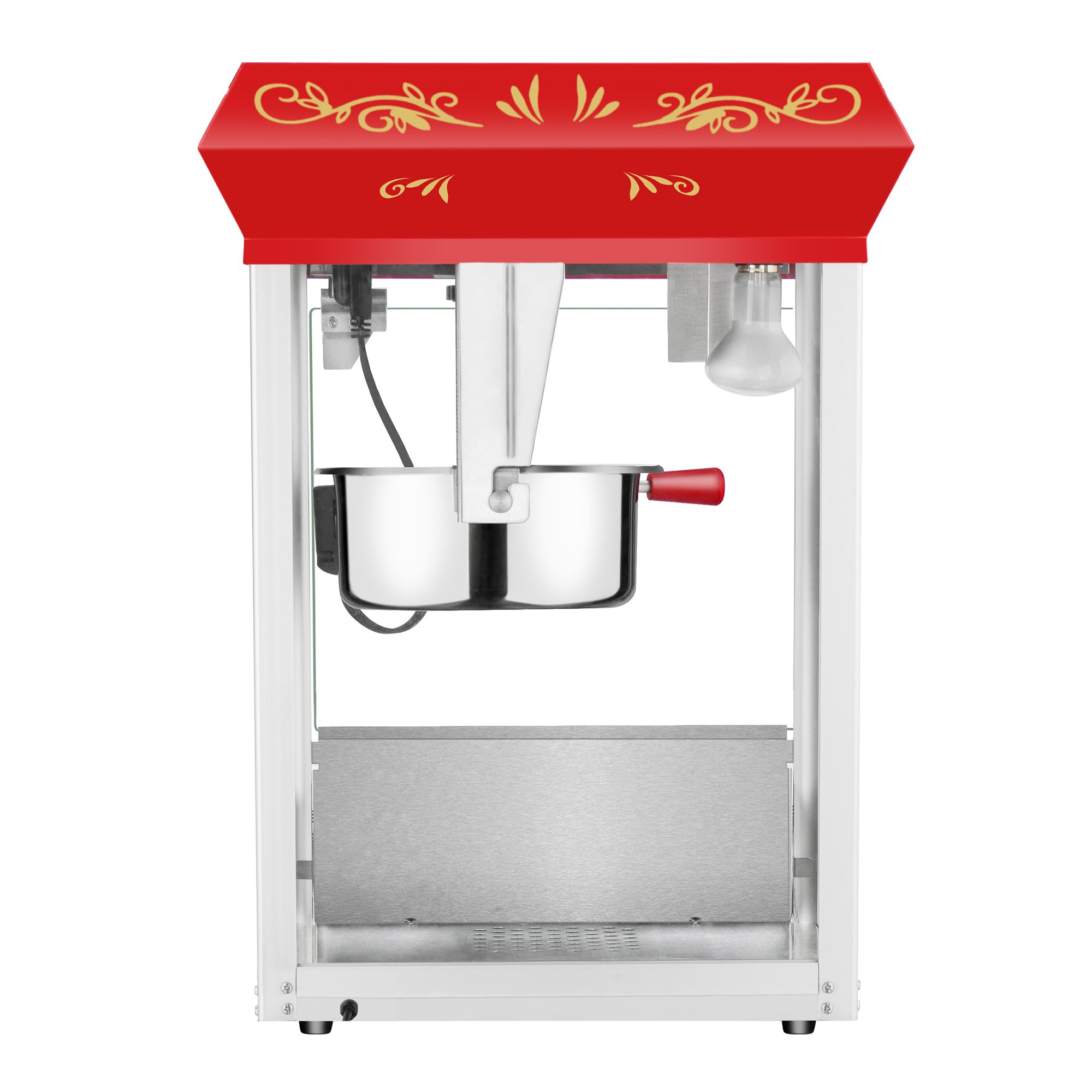 Superior Popcorn Machine 3 Gallon with 8oz Kettle - Commercial Countertop Popcorn Popper with Warming Tray & Scoop - Perfect for Movie Nights, Parties, and Concession Stands (Red)