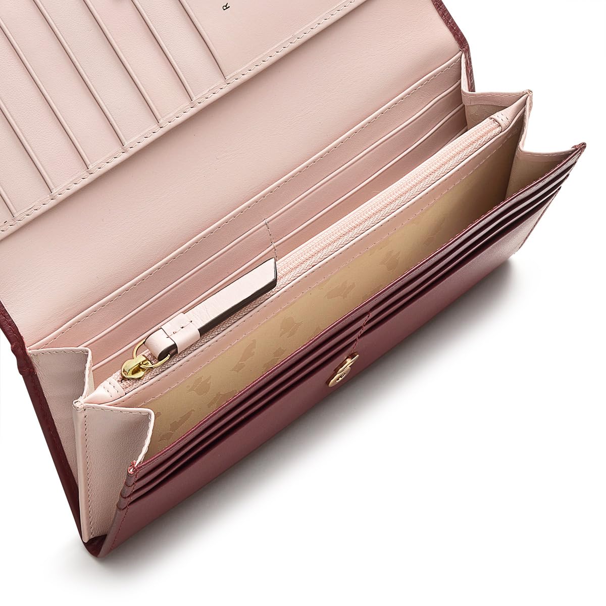 Radley London Women's Merlot Smooth Leather Large Flapover Matinee Purse - 19 Interior Card Slots & Press Stud Fastening | Perfect for Work, Travel & Everyday Use