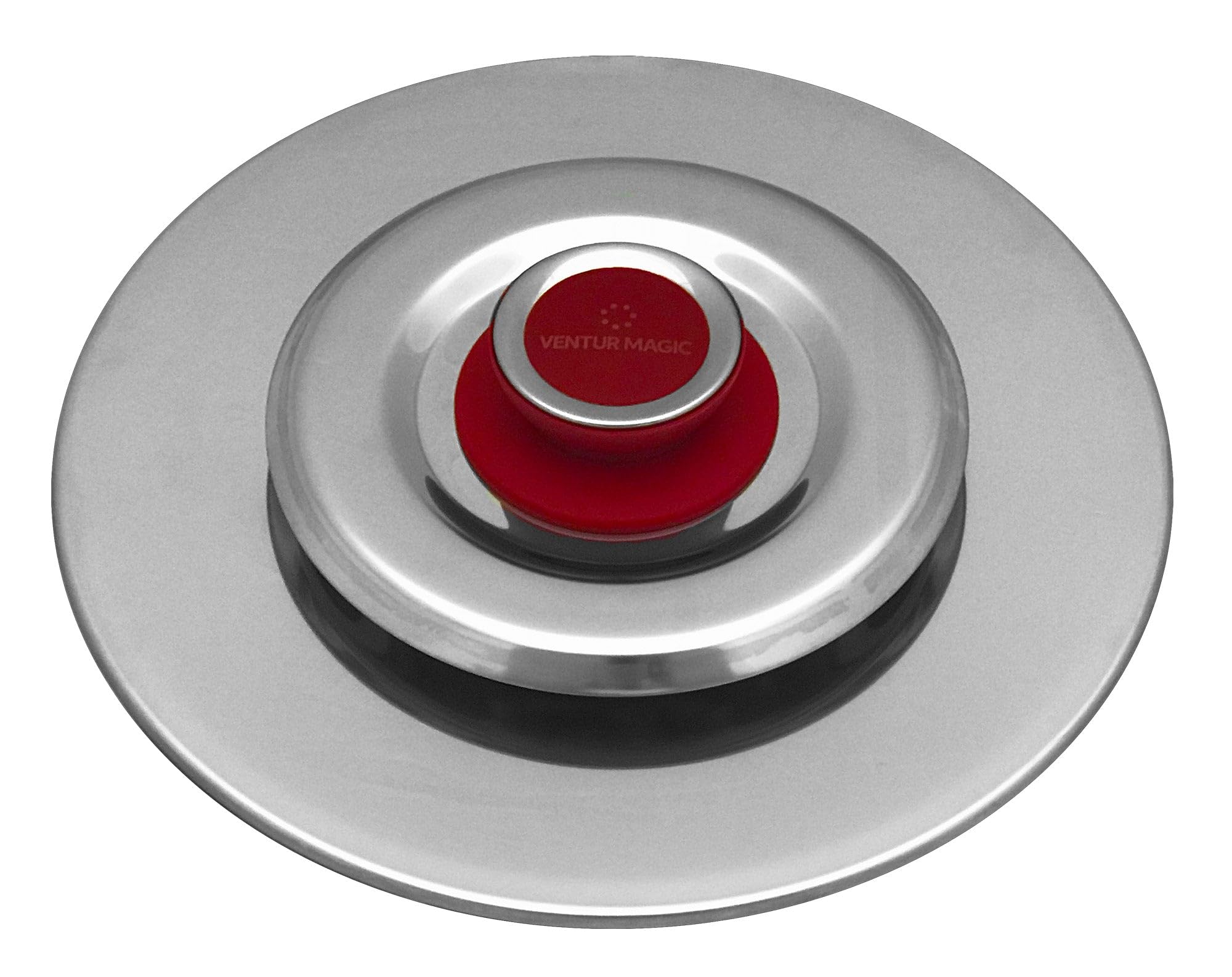Stainless Steel Magic Vent Odor-Proof Lid 31cm - Red Bachelite Knob for Cookers & Pots - Perfect for Cooking, Steaming & Keeping Food Fresh