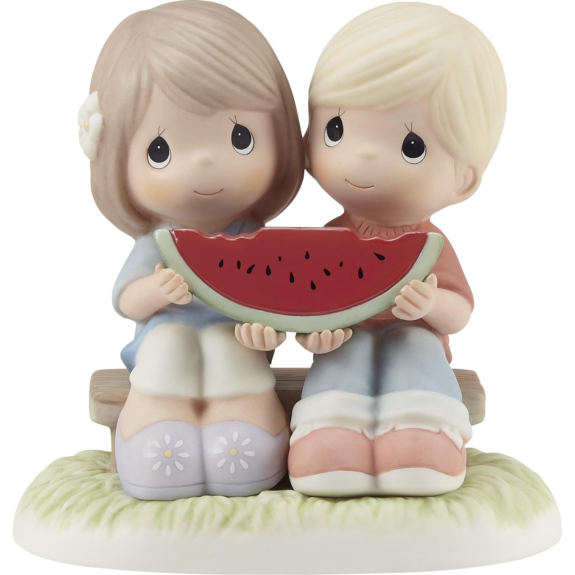 Precious Moments 213003 You're One in A Melon Bisque Porcelain Figurine - Collectible Gift for Birthdays, Anniversaries & Home Decor