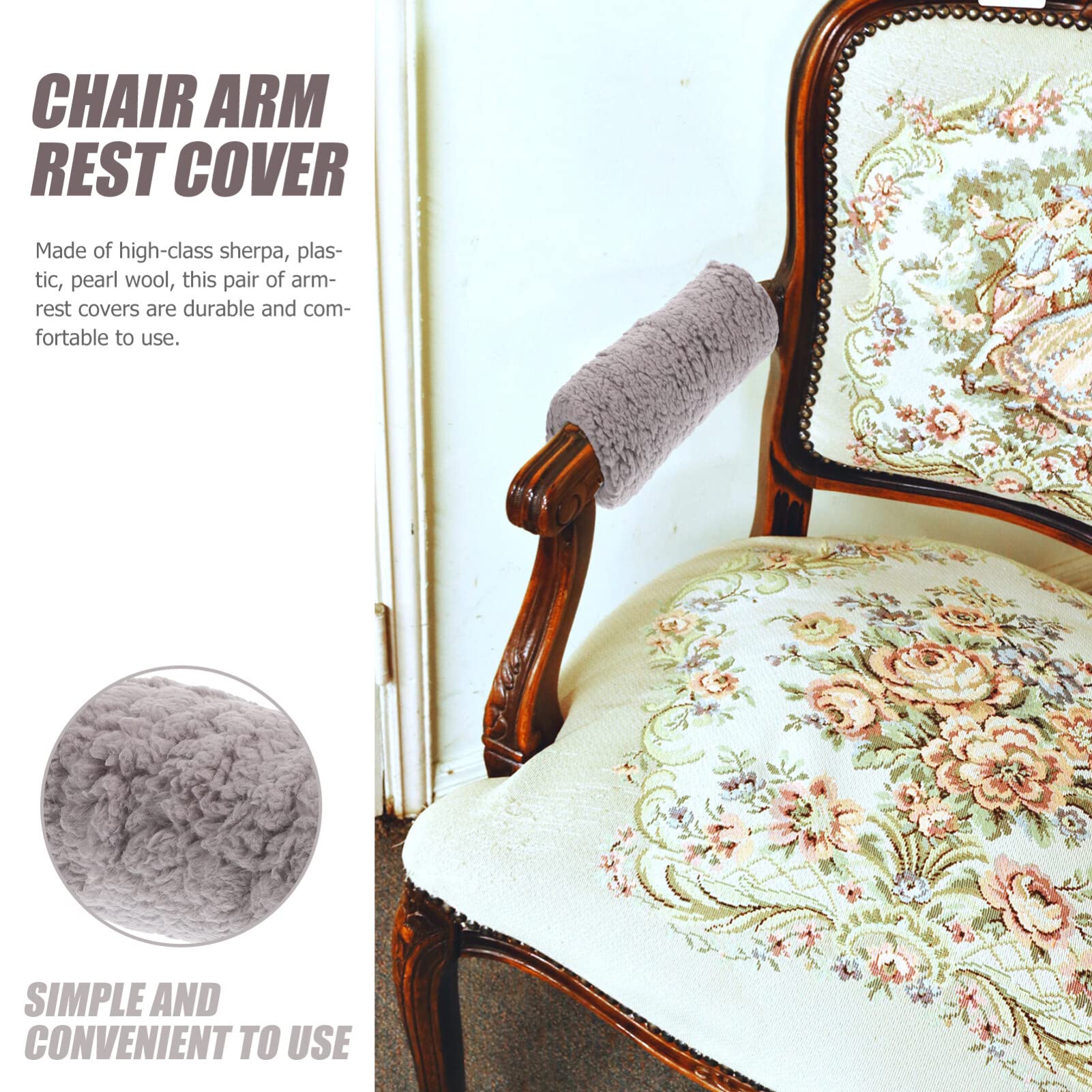 Vaguelly Office Chair Armrest Pads - 1 Pair Ergonomic Armrest Covers for Desk Chairs, Comfortable Arm Support Cushions for Work & Gaming - Perfect for Home Office, Computer Desk, and Workspace Comfort