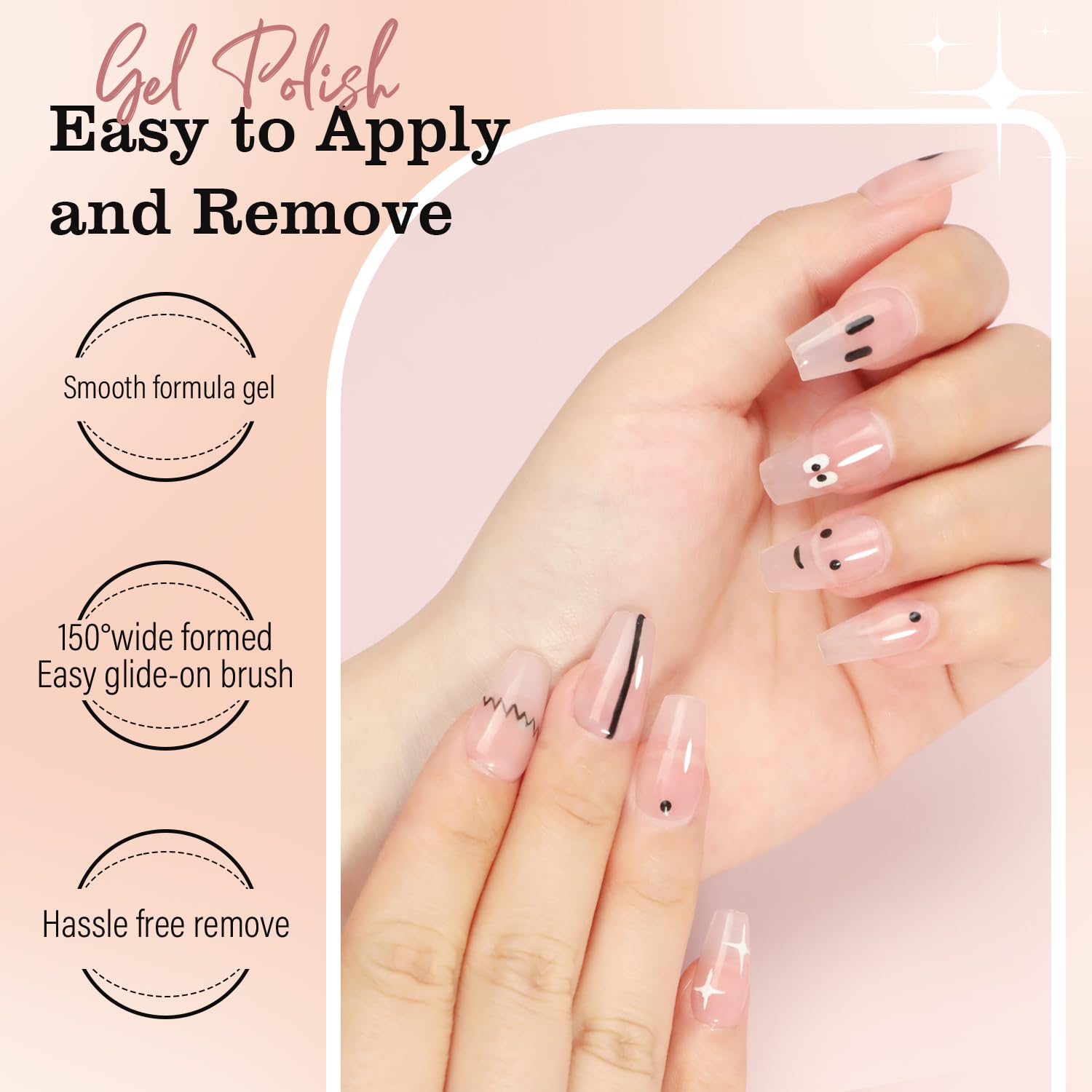 FZANEST 6 Colors Jelly Nude Gel Nail Polish Set - Sheer Natural Milky Pink Soak Off LED UV Varnish for Manicure & Nail Art | Perfect for Home Salon, Bridal Nails & Everyday Wear