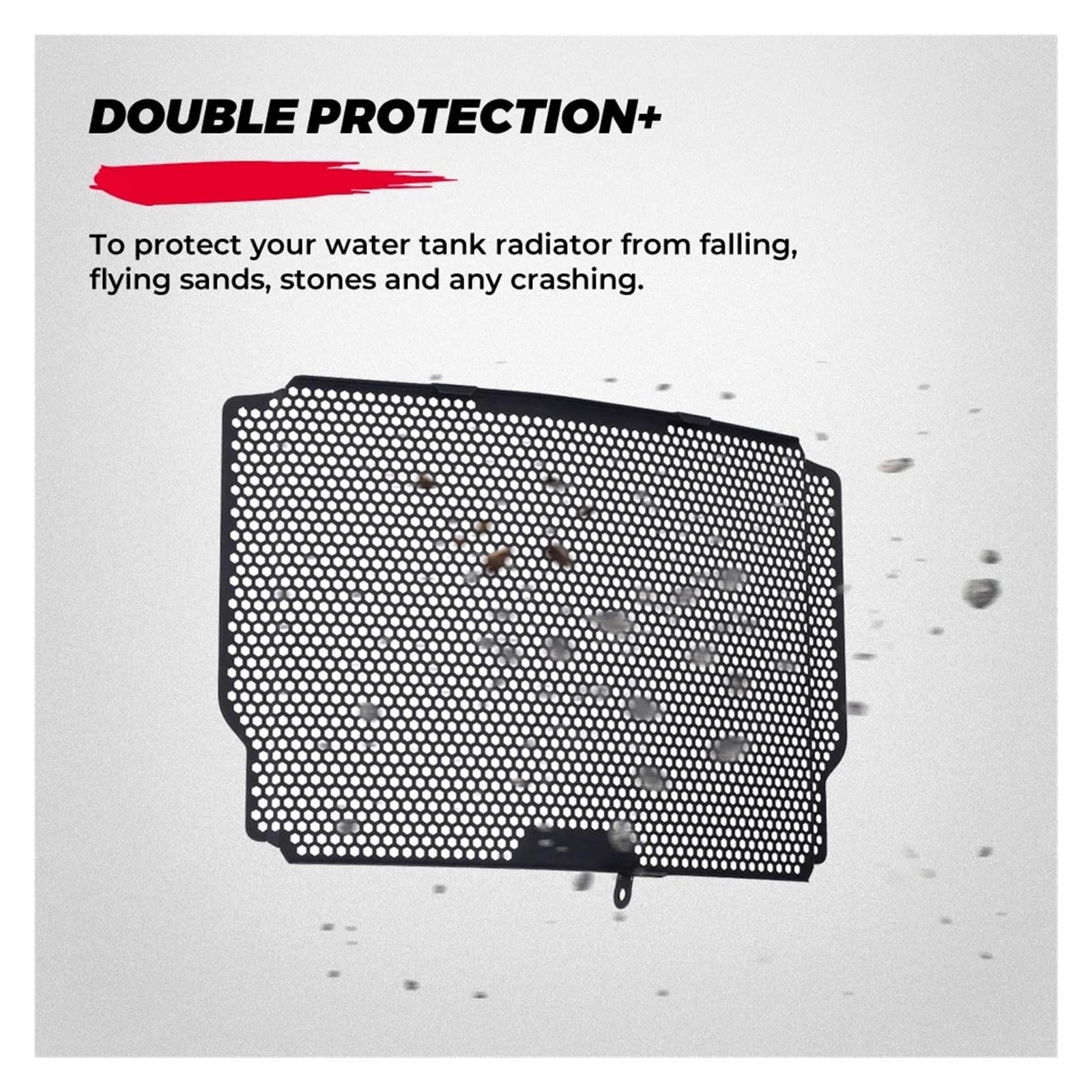 Suzuki GSX-S1000 Radiator Guard Cover - Fits 2022 GSX-S1000, YZF, FZ Models - Durable Aluminum Radiator Grille Protector - Motorcycle Accessories for Off-Road & Street Riding Protection
