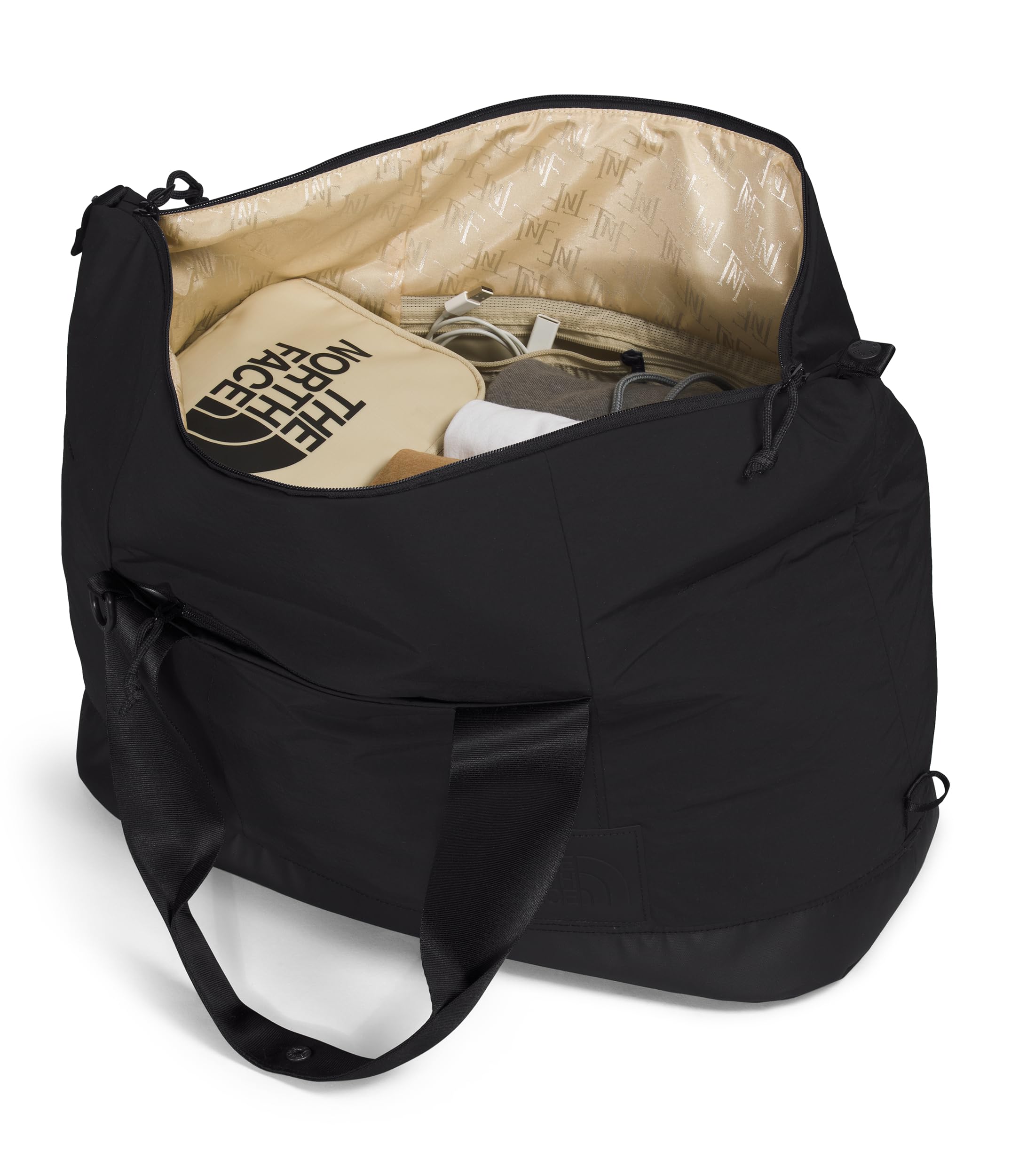 THE NORTH FACE Women's Weekender Duffel Bag - TNF Black - Spacious Travel Duffel for Gym, Work & Weekend Getaways - Durable Carry-On Luggage for Women