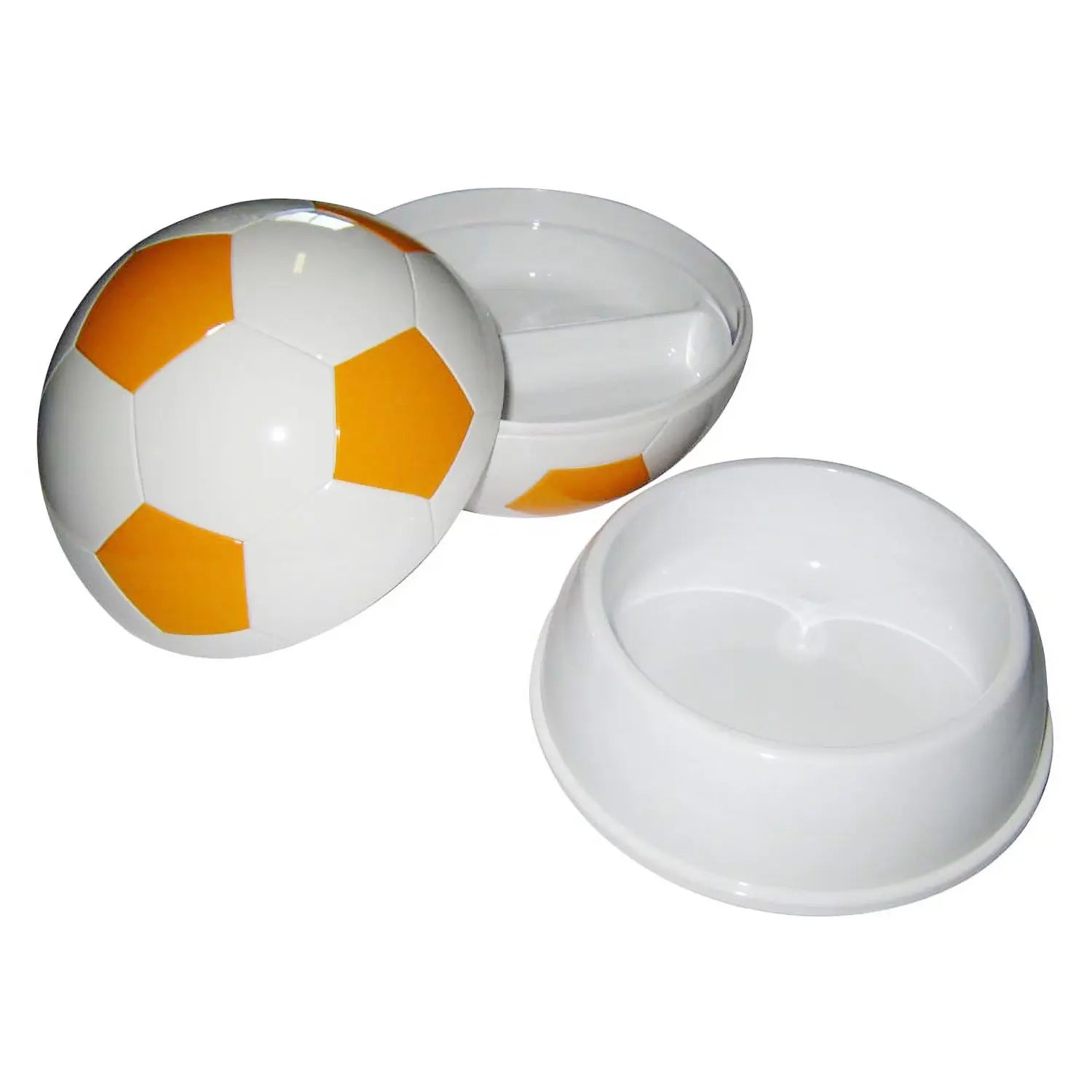 EBM ABS Resin Divided Kids Plate with Soccer Ball Design - Durable & BPA-Free Toddler Dinnerware for Mealtime, School Lunches & Picnics