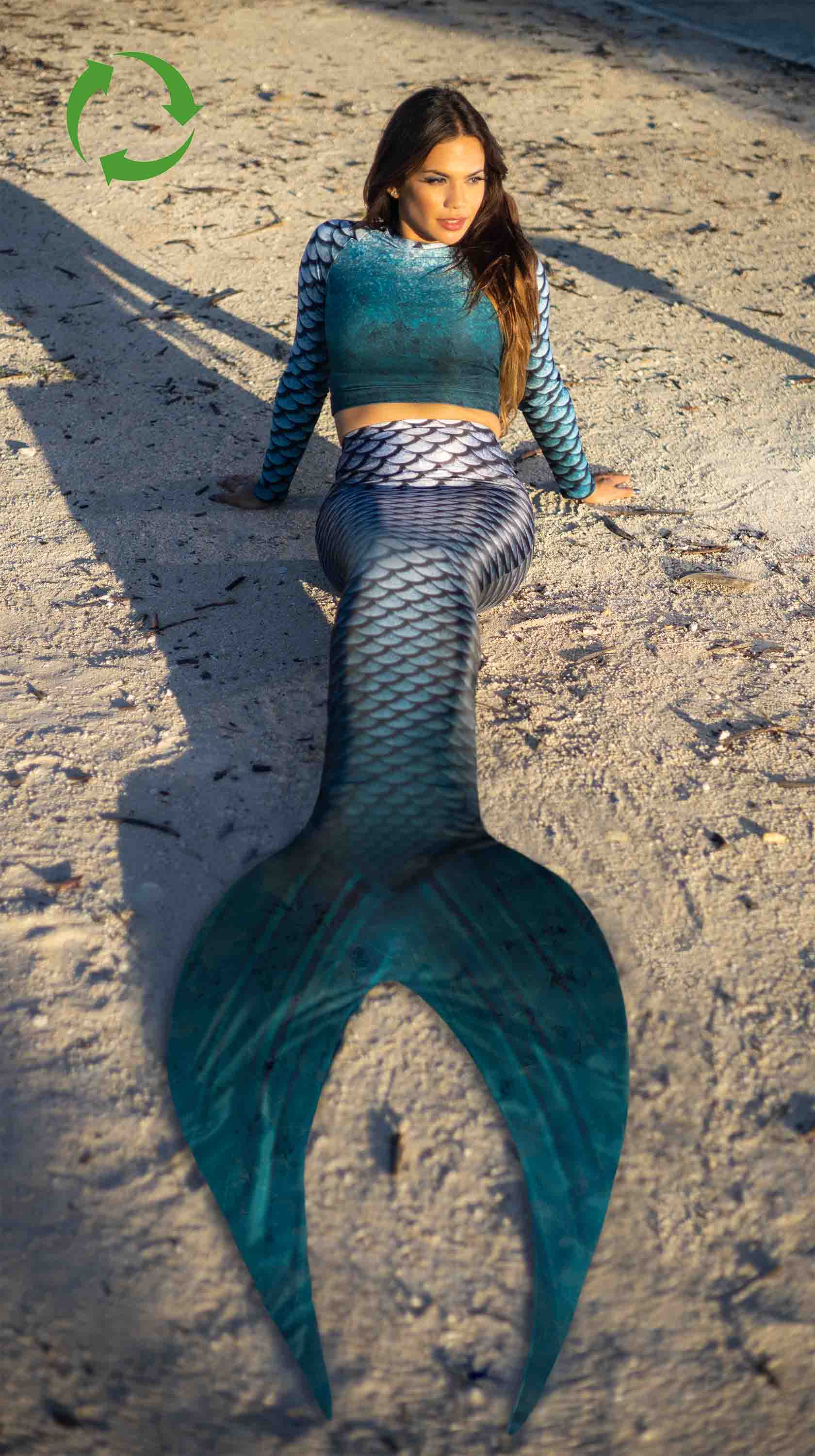 Fathom Eco SirenaTail Mermaid Fin - High Performance Swimming Monofin for Mermaids & Free Divers | Perfect for Pool, Ocean & Underwater Photography