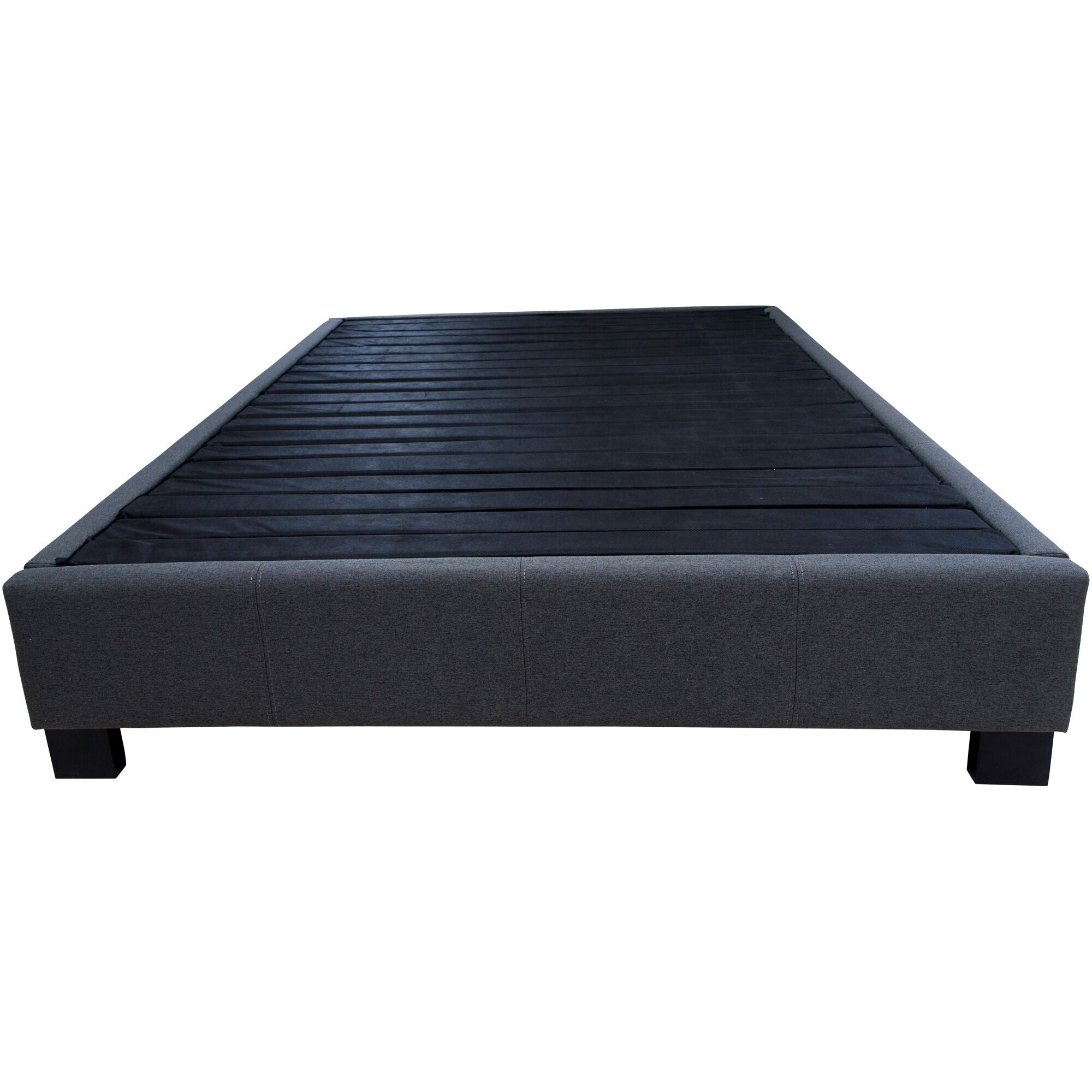 Modern Bed Frame - Queen Size Platform Bed with Wooden Slats & Headboard - Sturdy & Noise-Free for Bedroom, Guest Room, or Dorm