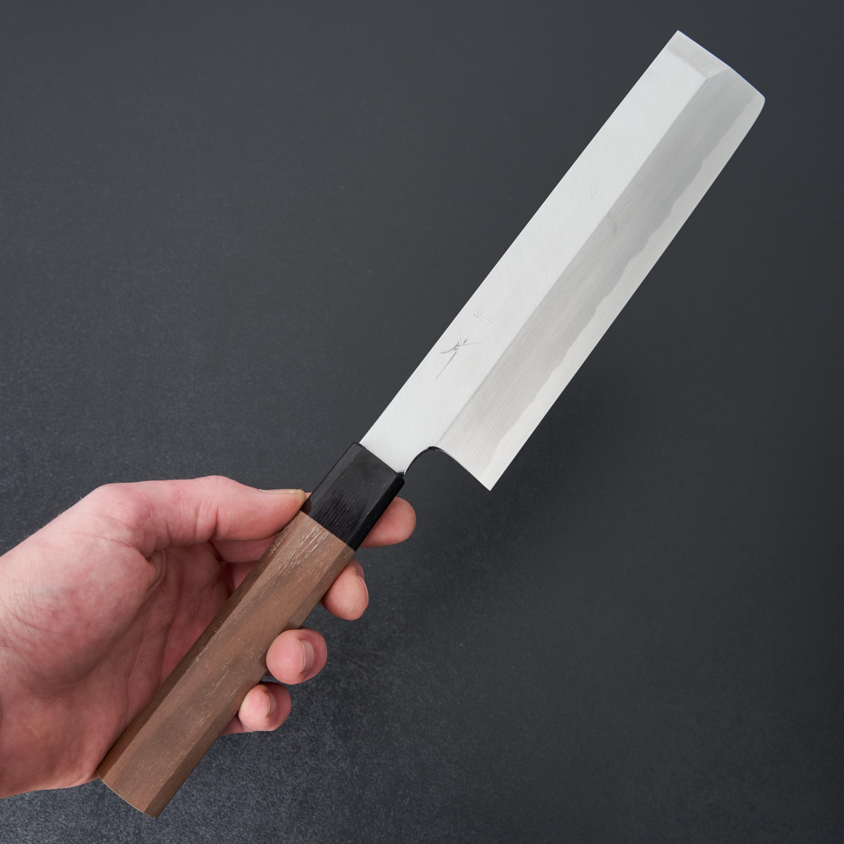 Hitohira Kikuchiyo Manzo White #3 Usuba Japanese Chef Knife 195mm - Premium Walnut Handle for Professional Sushi & Vegetable Cutting - Perfect for Home Chefs & Culinary Enthusiasts