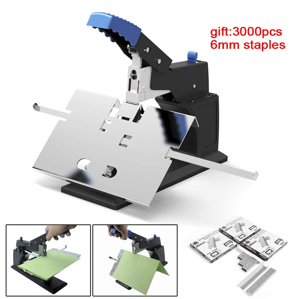 Manual Desktop Saddle Stitching Machine - Heavy Duty Book Binder & Stapler for Office, School, and Home Use - Perfect for Bookbinding, Magazine Making, and Document Binding
