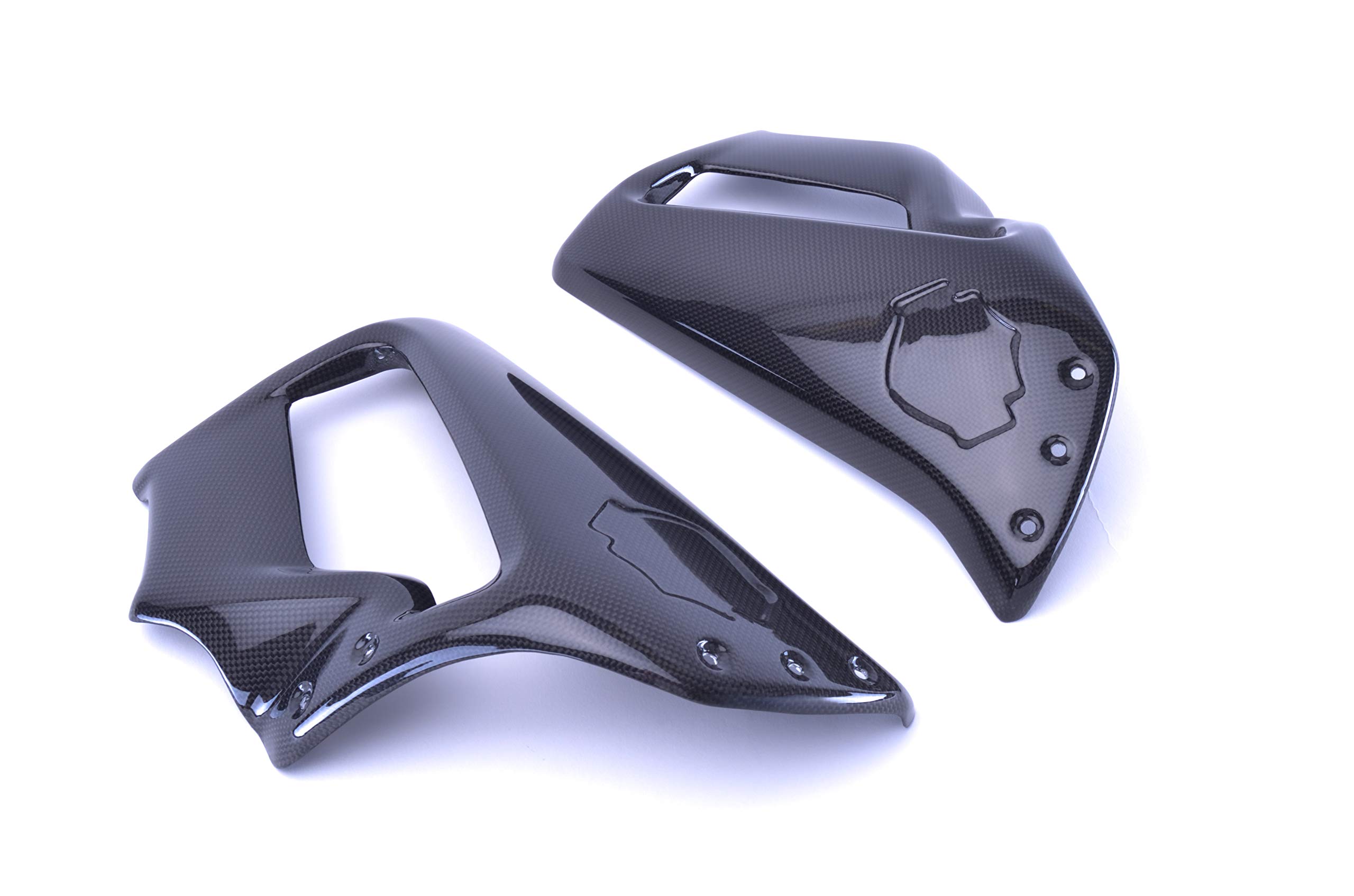 Bestem CBHD-VRSCF-SFR Black Carbon Fiber Side Fairings for Harley Davidson VRSCF V-Rod Muscle - Upgrade Motorcycle Aesthetics & Protection for Cruiser Rides