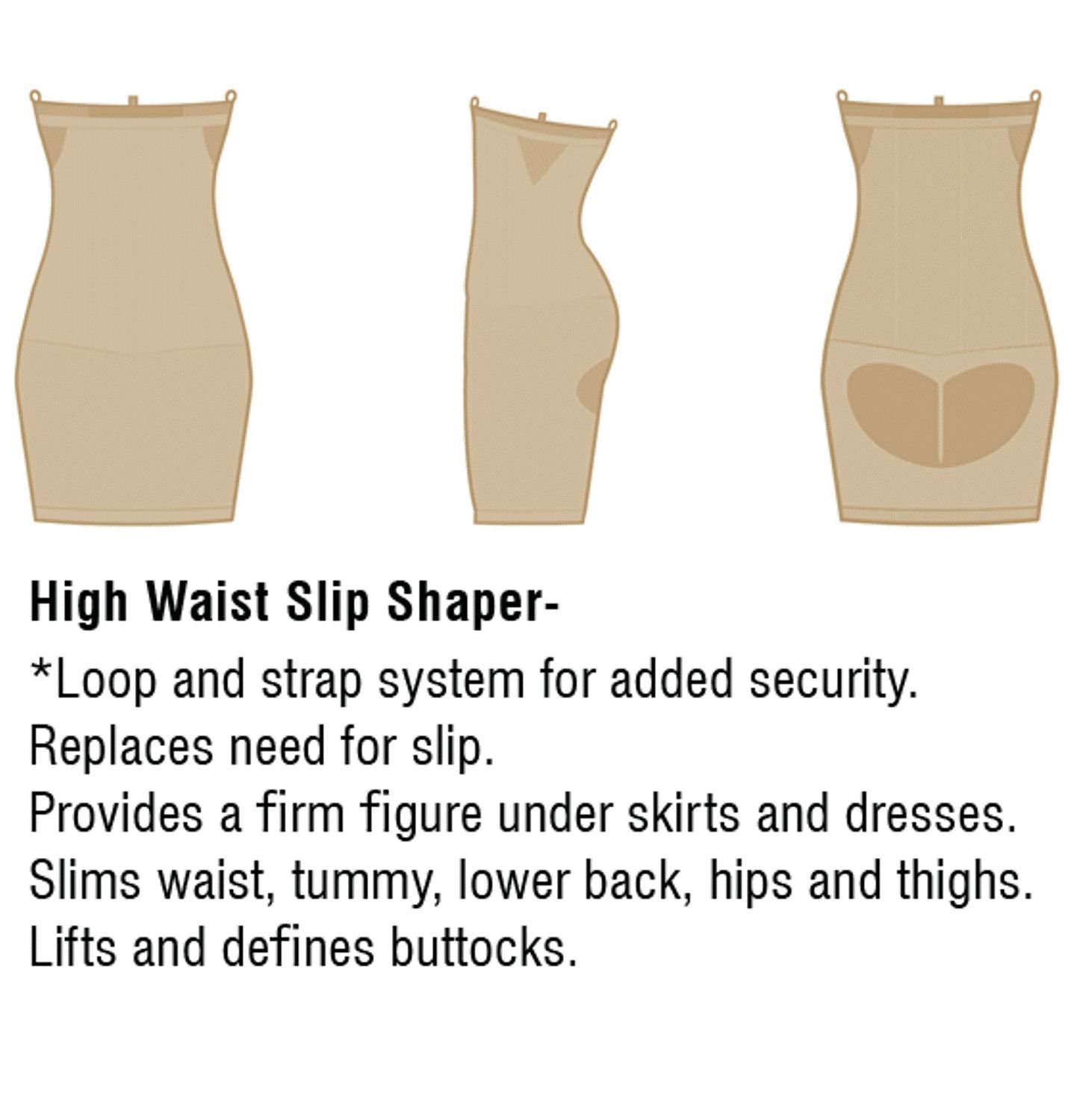 Eurotard Women's JFL18 High Waist Body Shaper Tummy Control Shapewear - Perfect for Daily Wear, Workout & Special Occasions
