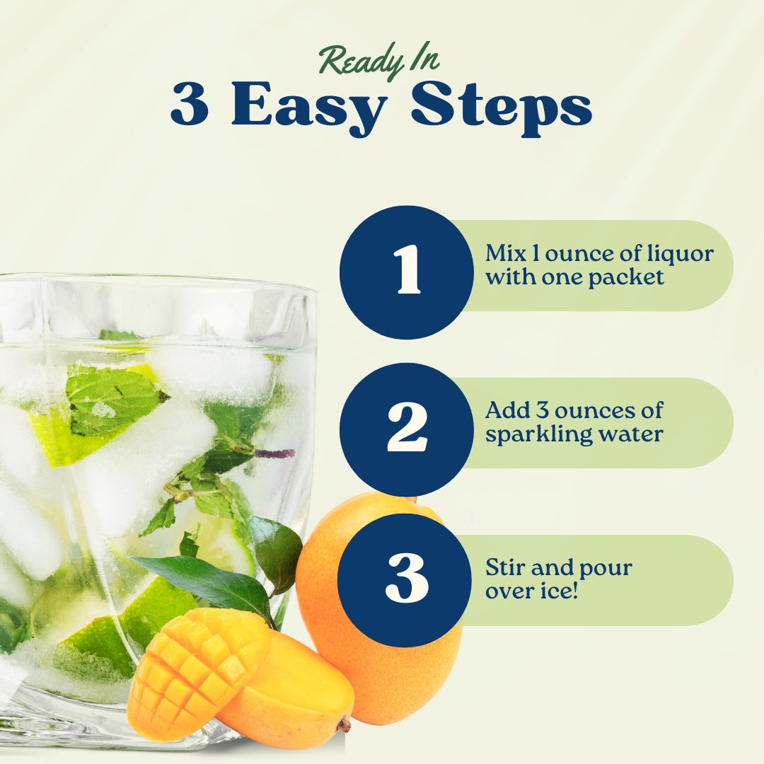 Maud's Mixers Mango Mojito Cocktail Mix - Premium Non-Alcoholic Drink Mix for Margaritas, Mocktails & Summer Parties - Perfect for Poolside Relaxation & Backyard BBQs
