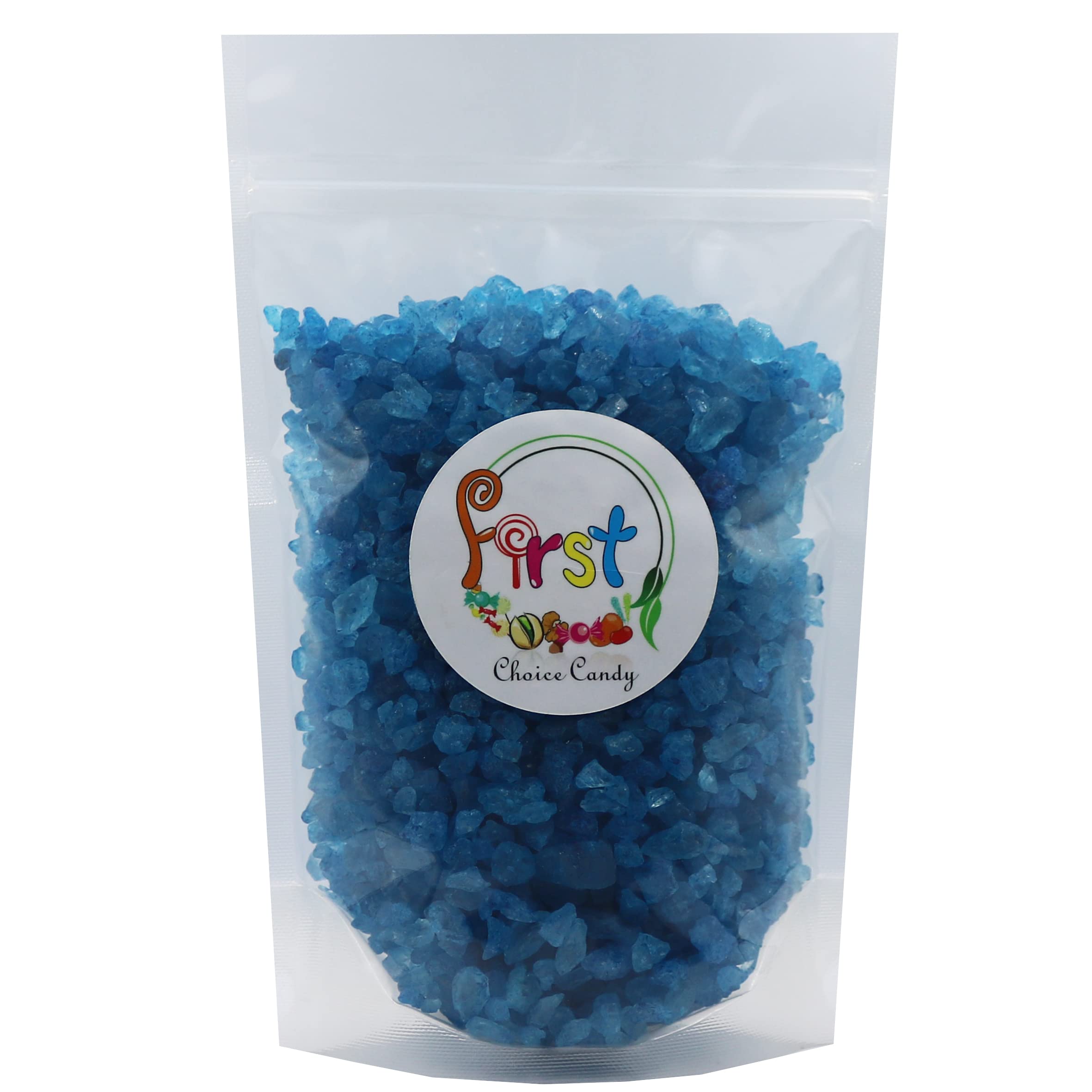 Blue Raspberry Rock Candy Crystals 2lb Bulk - Party & Baking Decor