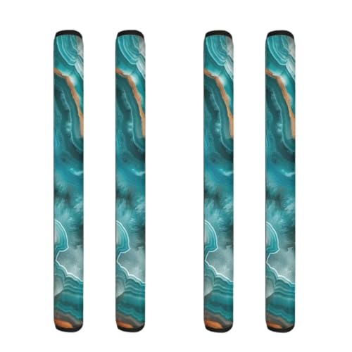 Teal Marble Print-2