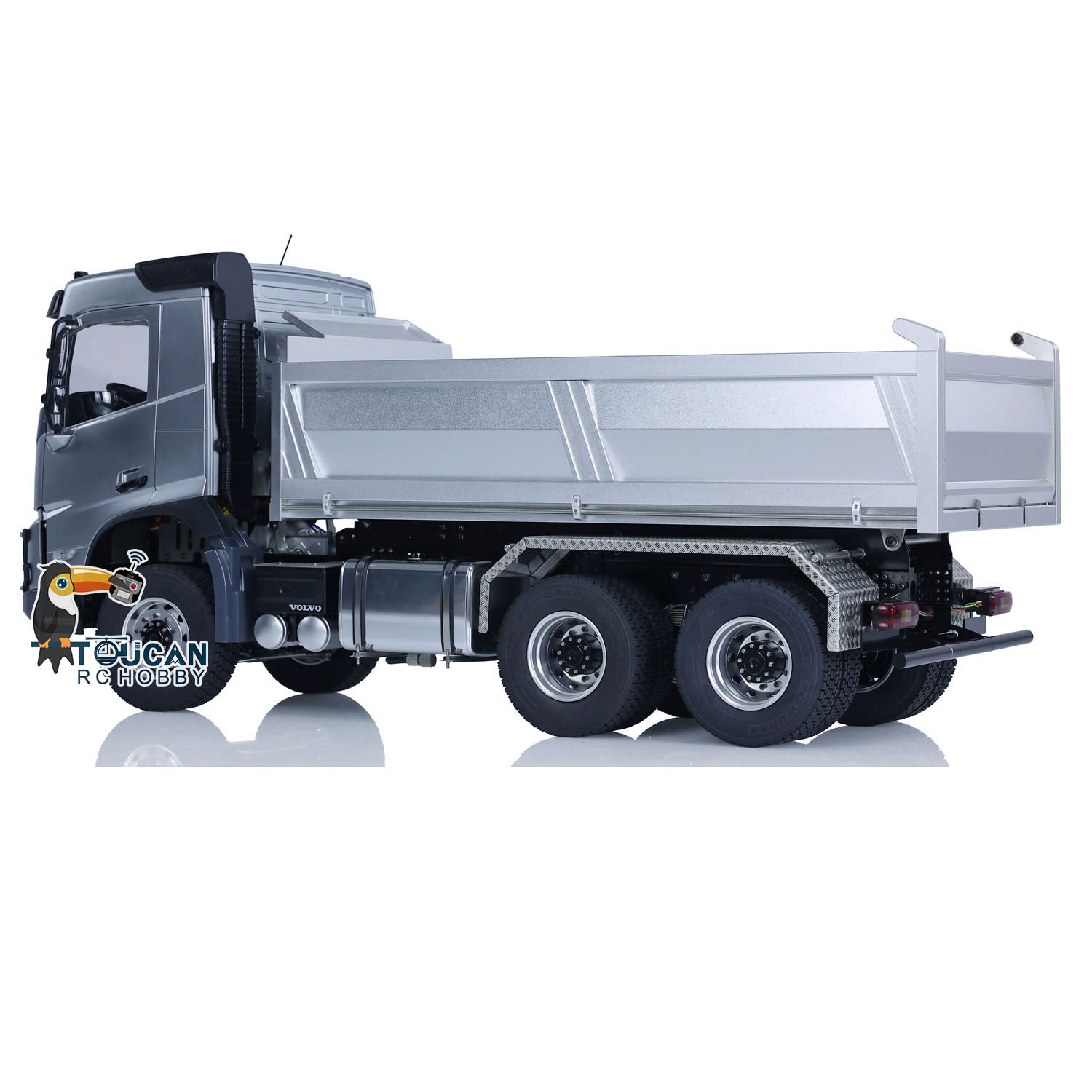 1/14 Scale Double E Hydraulic RC Dump Truck - 6x6 FMX Remote Control Construction Vehicle, Ready-to-Run Hobby Model for Adults & Kids - Perfect for Construction Site Play, DIY Projects & Collector Displays