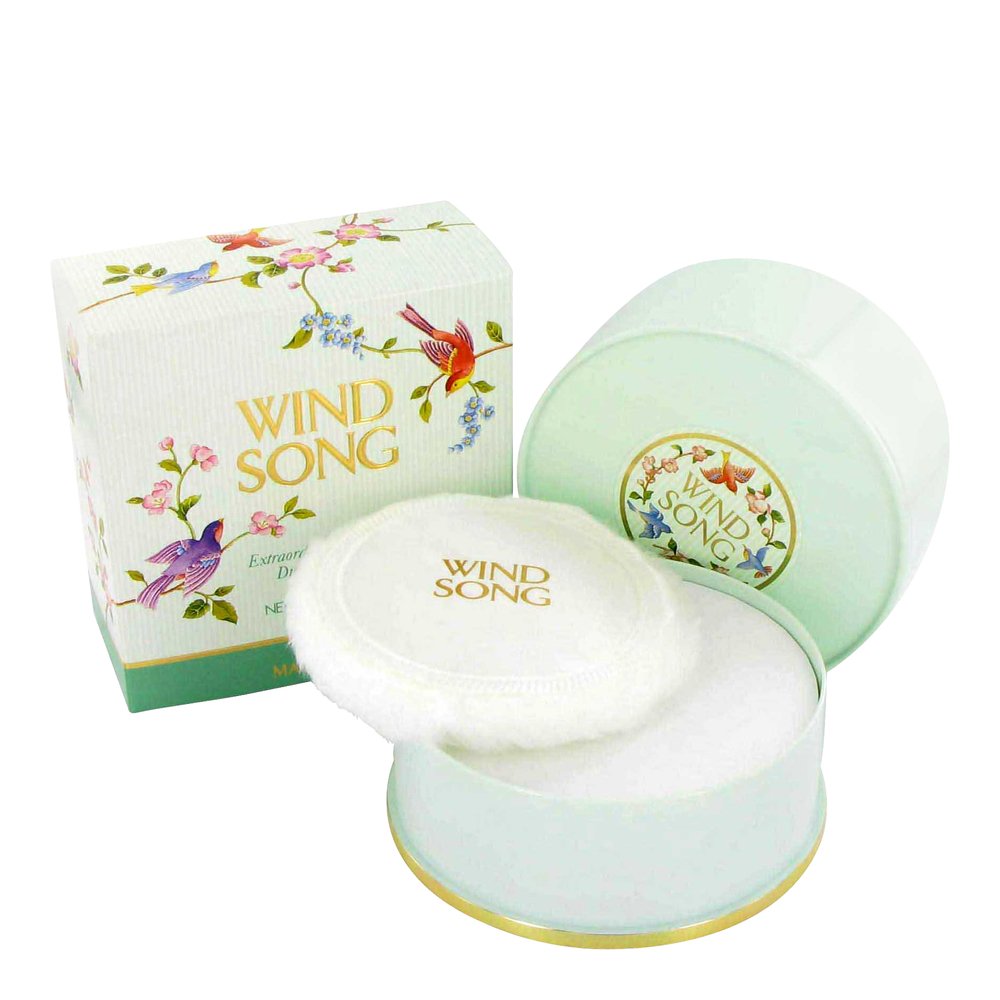 Wind Song By PRINCE MATCHABELLI Women's Perfumed Dusting Powder 4 oz - Floral Fragrance Body Powder for Soft Skin & Fresh Feeling - Perfect for Daily Use, Travel & Gift Giving