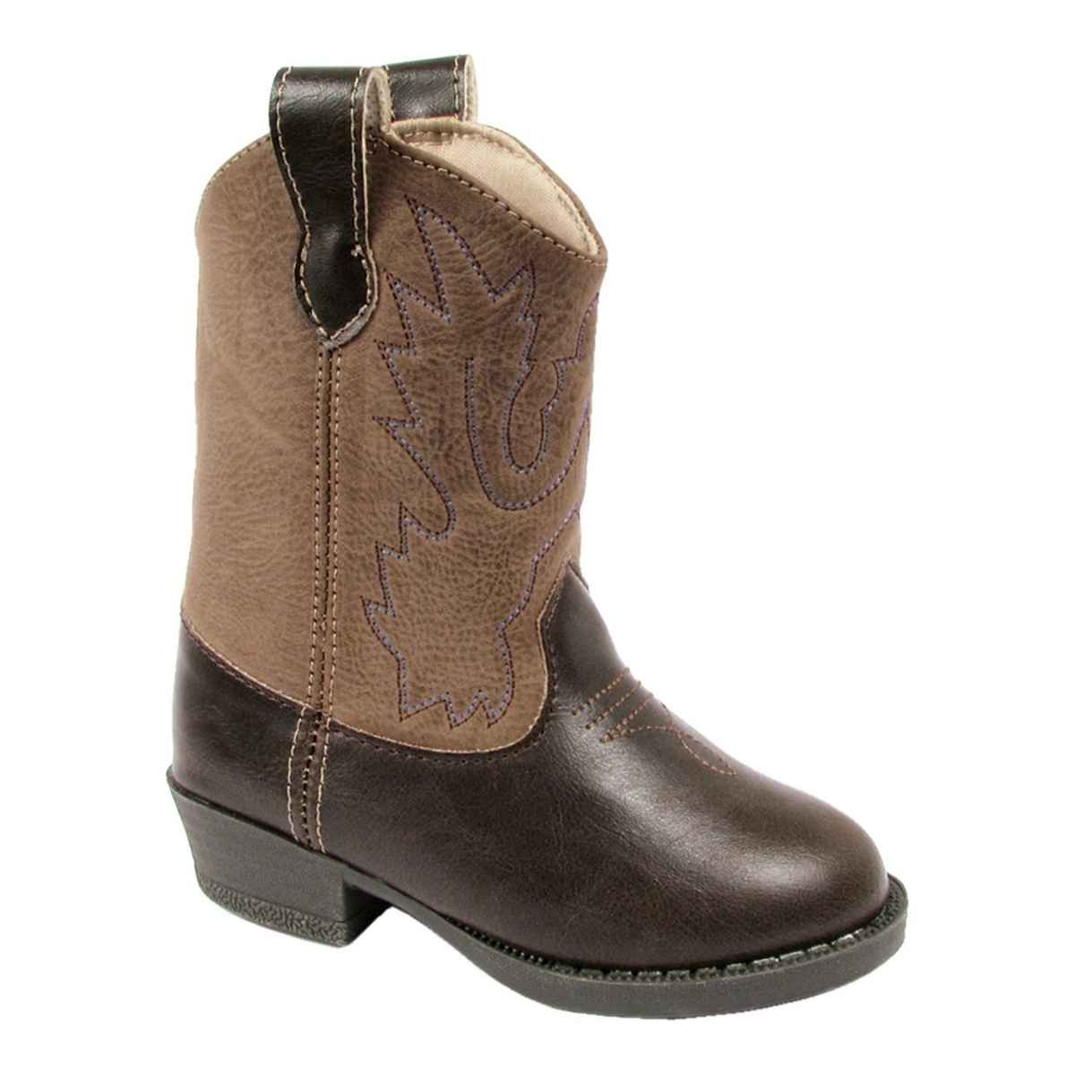 Miller Western Boots for Men - Genuine Leather Cowboy Boots in Brown & Taupe | Comfortable & Durable for Riding, Work, and Casual Wear