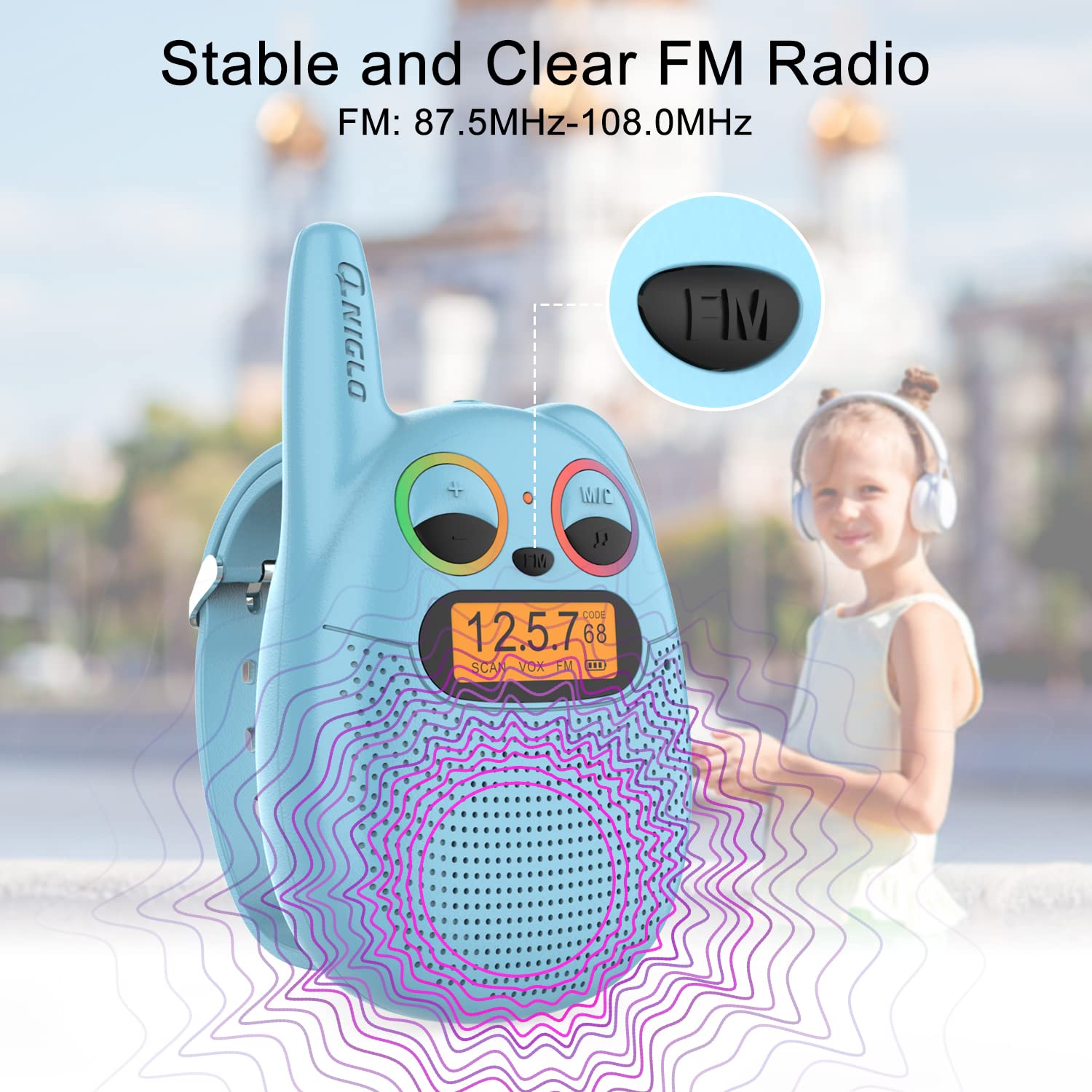 Rechargeable Kids Walkie Talkies 4 Pack - Best Toys for Boys & Girls Ages 3-14, Long Range Two Way Radios for Outdoor Adventures, Camping, Hiking & Backyard Games - Perfect Christmas Birthday Gifts for 5-10 Year Olds