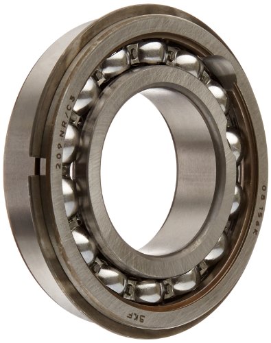 SKF 308 NR/C3 Single Row Deep Groove Ball Bearing with Snap Ring - 40mm Bore, 90mm OD, 23mm Width - ABEC 1 Precision, Steel Cage, C3 Clearance - Ideal for Industrial Machinery, Automotive Applications, and Power Transmission Systems