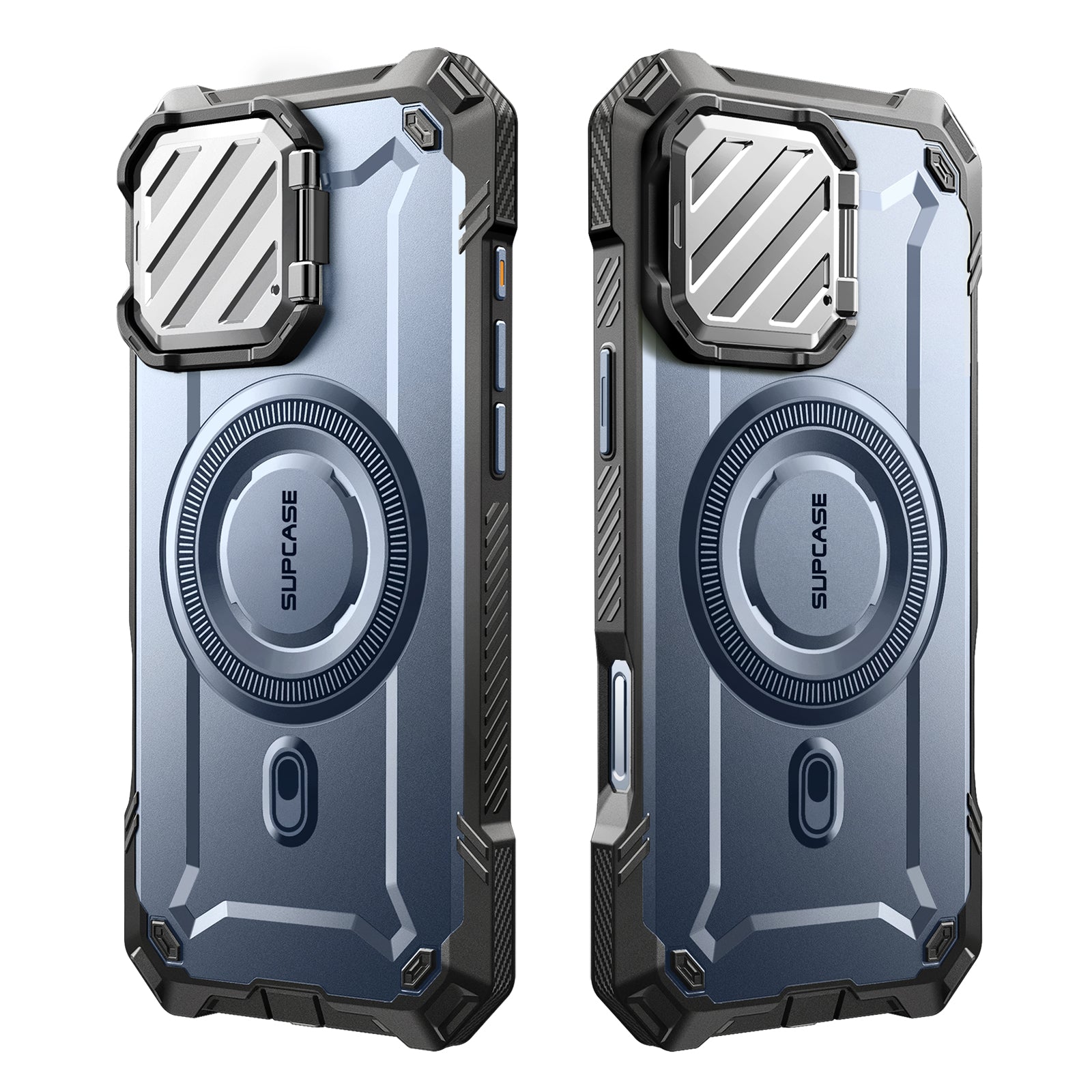 iPhone 16 6.1 Inch Unicorn Beetle MAG XT MagSafe Protective Case - Shockproof, Military-Grade Drop Protection, Wireless Charging Compatible - Metallic Blue (Perfect for Outdoor Adventures & Daily Commute)
