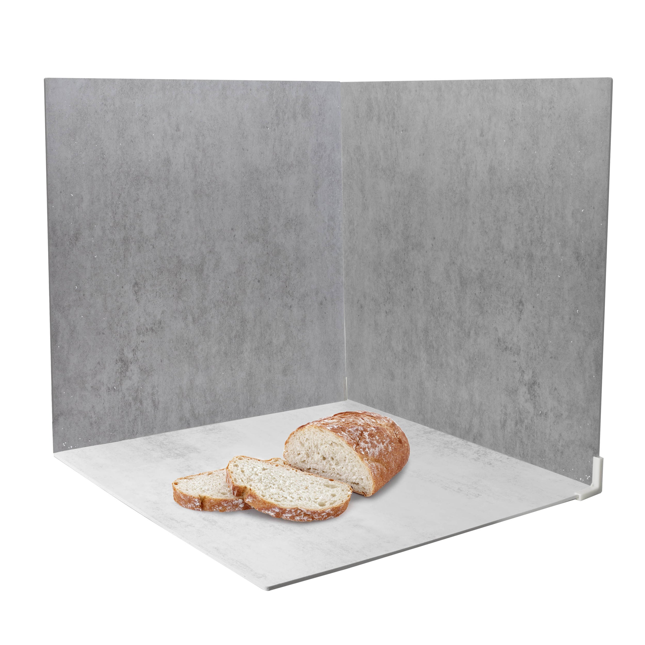 60x60cm Light & Dark Grey PVC Concrete Effect Wall Panels - Twin Pack for Modern Home & Office Decor