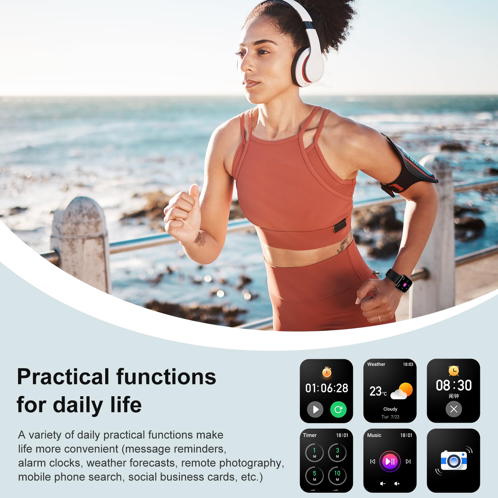 Smart Watch for Men & Women - 2.01