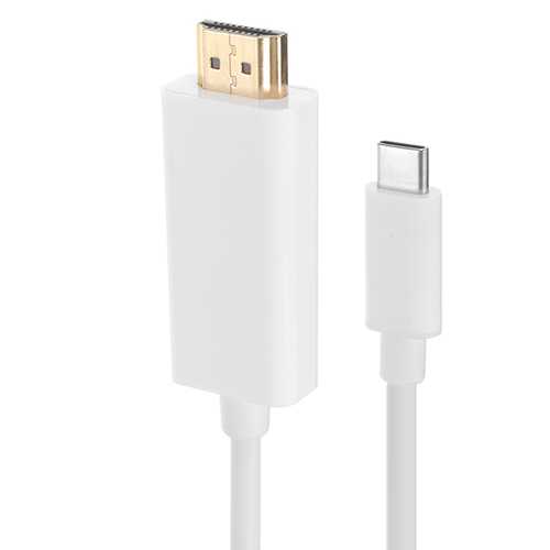 6ft 1.8M 4K USB 3.1 Type C Male to HDMI Male Adapter Cable for MacBook Pro, iPad, Tablet - High Speed Data Transfer & Video Streaming for Home Office & Entertainment
