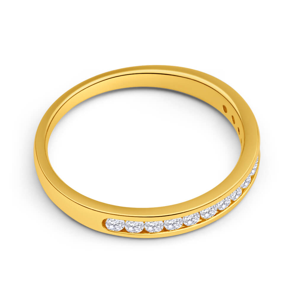 18ct Yellow Gold Diamond Ring - 0.25 Carat Brilliant Cut Diamond Engagement Ring for Women - Perfect for Proposals, Anniversaries & Special Occasions