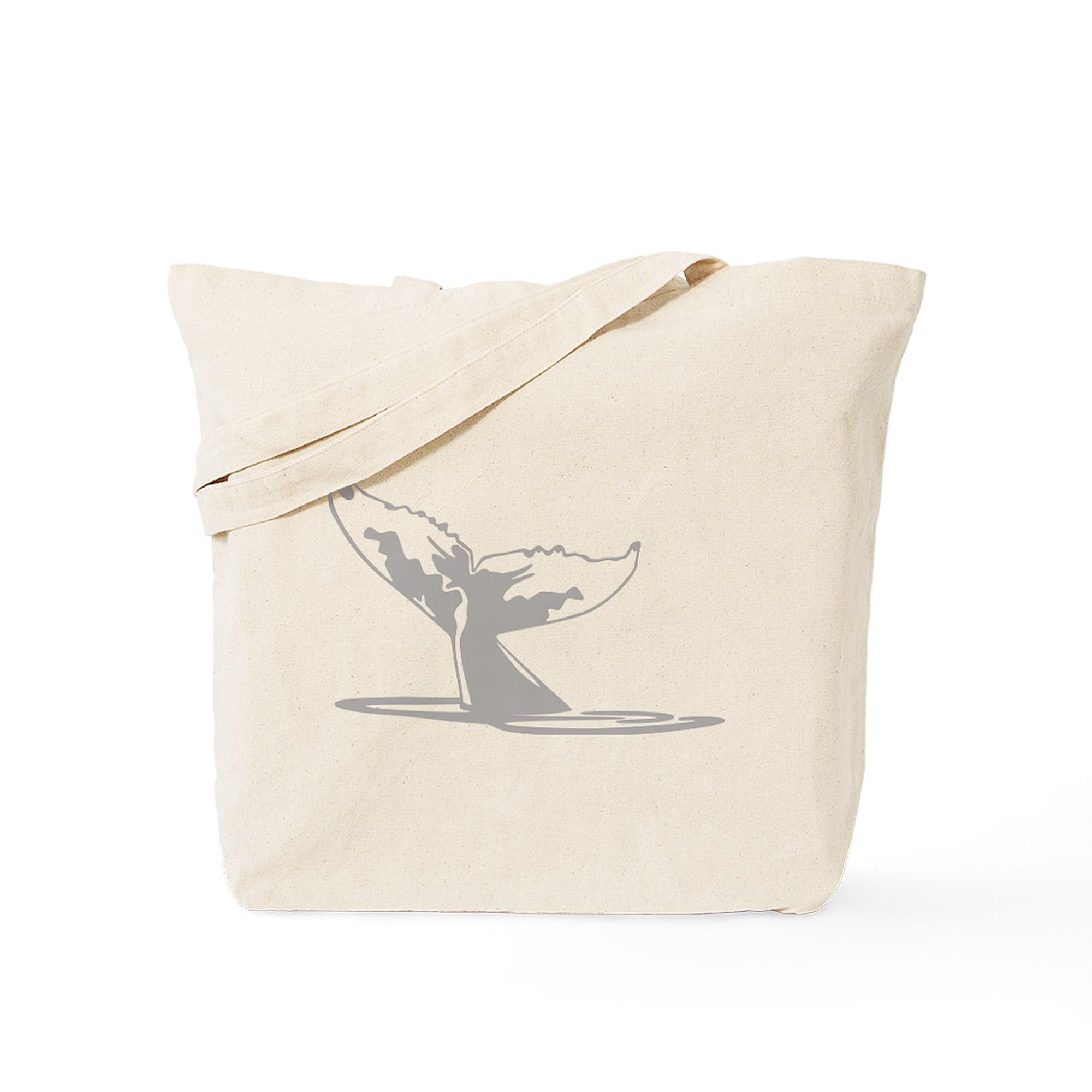 Humpback Whale Tail Canvas Tote Bag - Eco-Friendly Reusable Shopping Bag for Groceries, Beach & Everyday Use