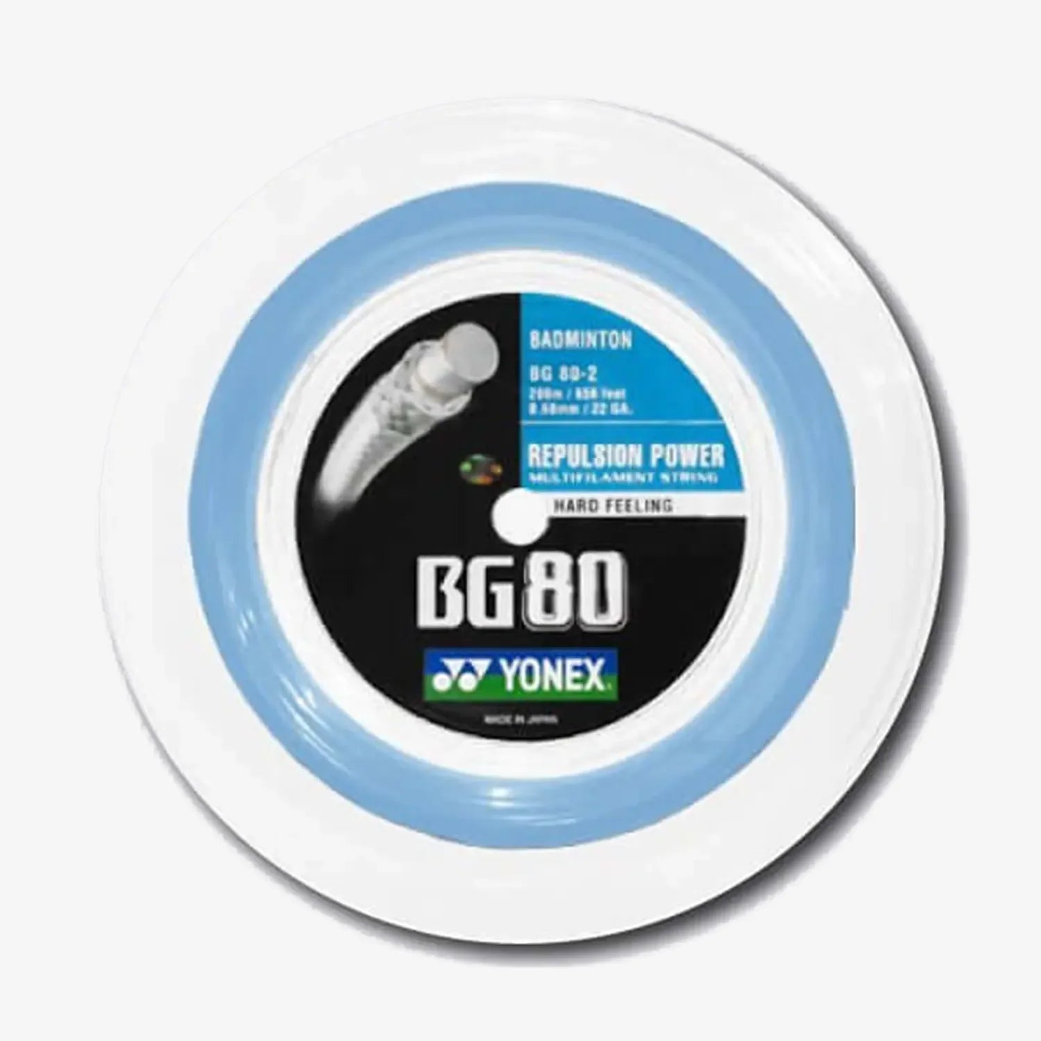 Yonex BG80 Badminton String Reel - High-Performance Badminton String for Power & Control | Perfect for Tournaments & Training Sessions