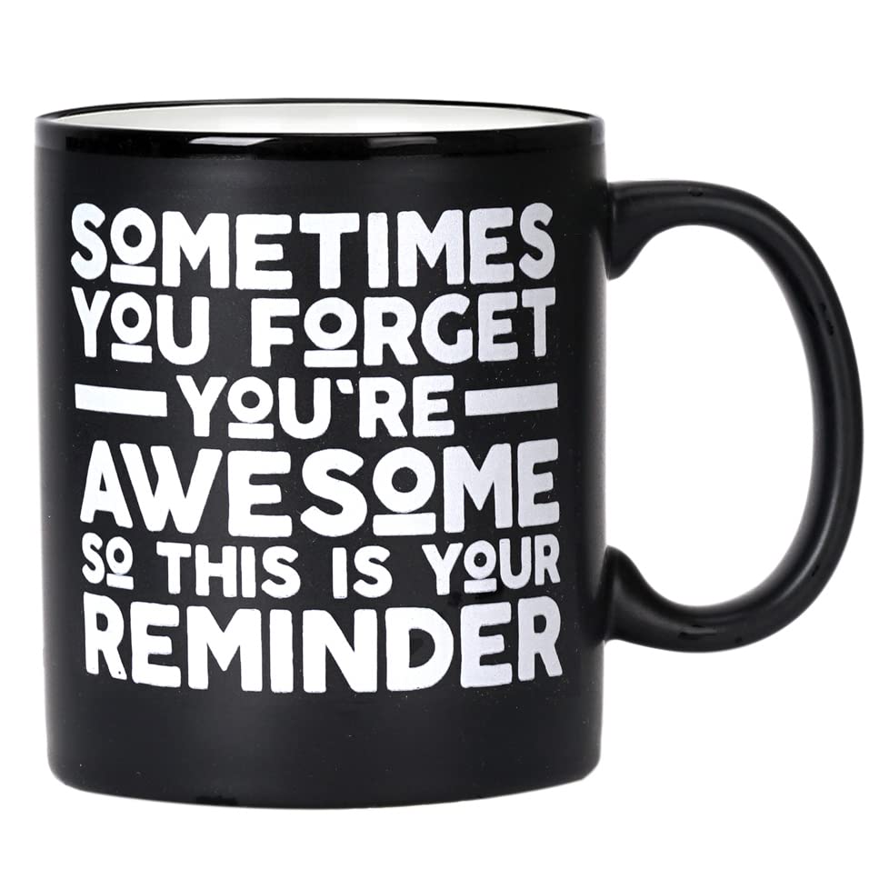 Funny Thank You Gifts for Men & Women - Inspirational Coffee Mug for Friends, Coworkers, Boss, Employees, Parents & Mentors - Perfect Birthday, Graduation & Friendship Present - Great for Office, Home & Daily Coffee Breaks