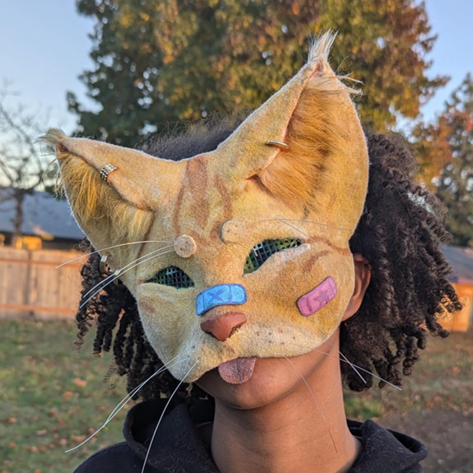 10PCS White Cat Therian Masks for Halloween, Cosplay & Costume Parties - Perfect for Masquerade Balls, Kids Dress-Up, Anime Conventions & Themed Events