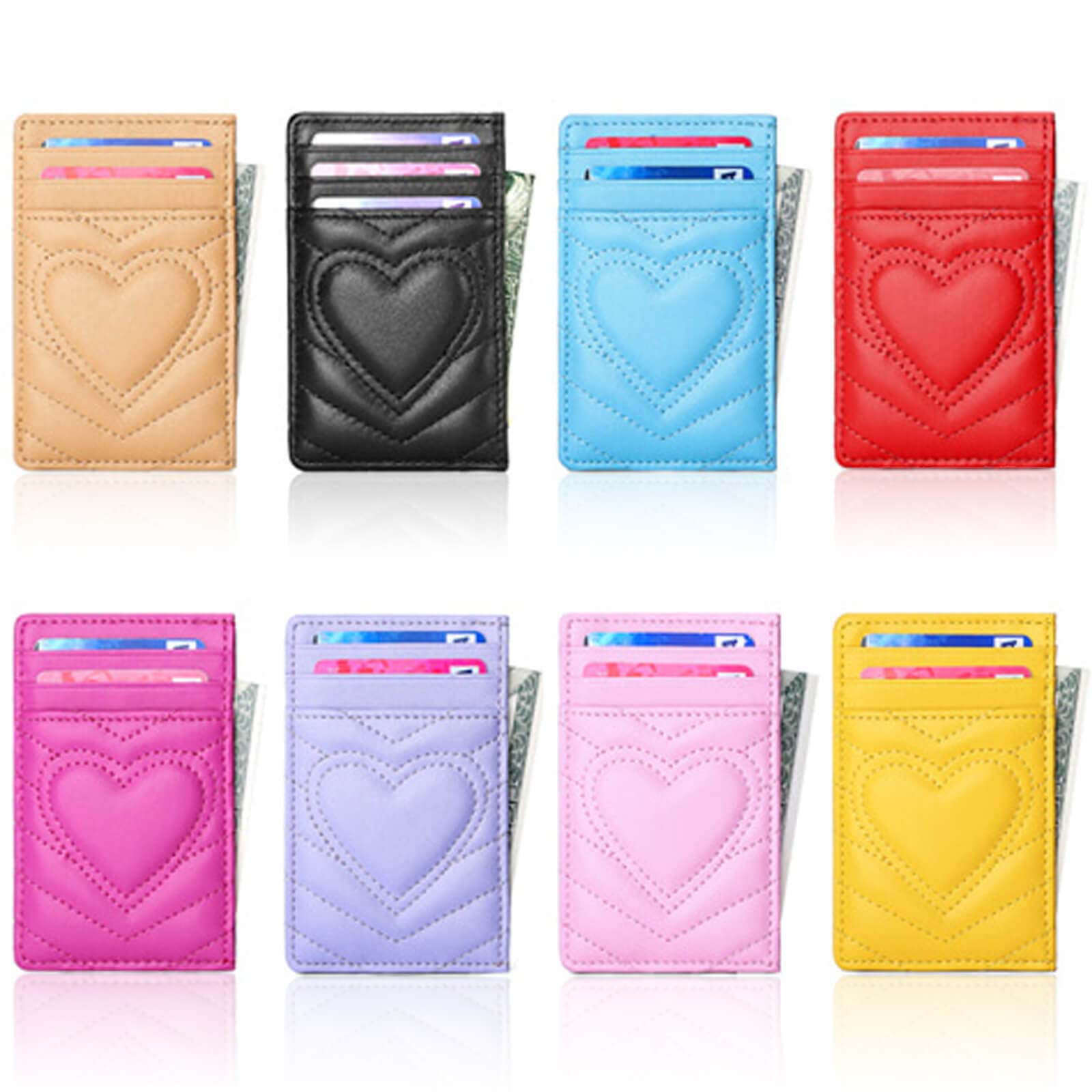 Premium RFID Blocking Leather Card Holder Wallet - Slim & Stylish for Men & Women - Perfect for Travel, Business & Everyday Use