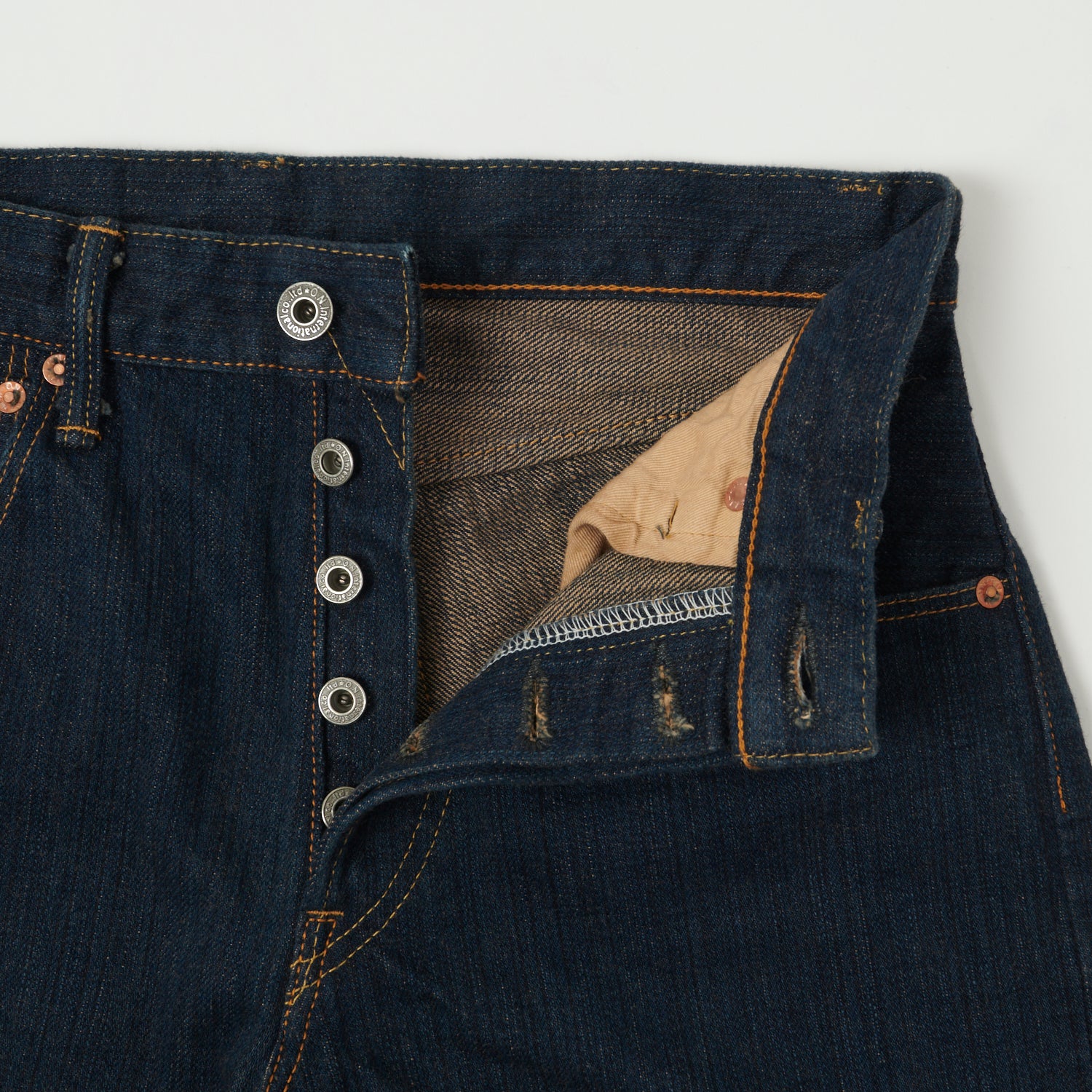 ONI 510SHM 'Kiwami' 16oz Natural Indigo Slim Straight Jeans for Men - Premium Semi Handmade Denim Pants, One Wash Finish | Perfect for Casual Wear, Street Style & Everyday Outfits