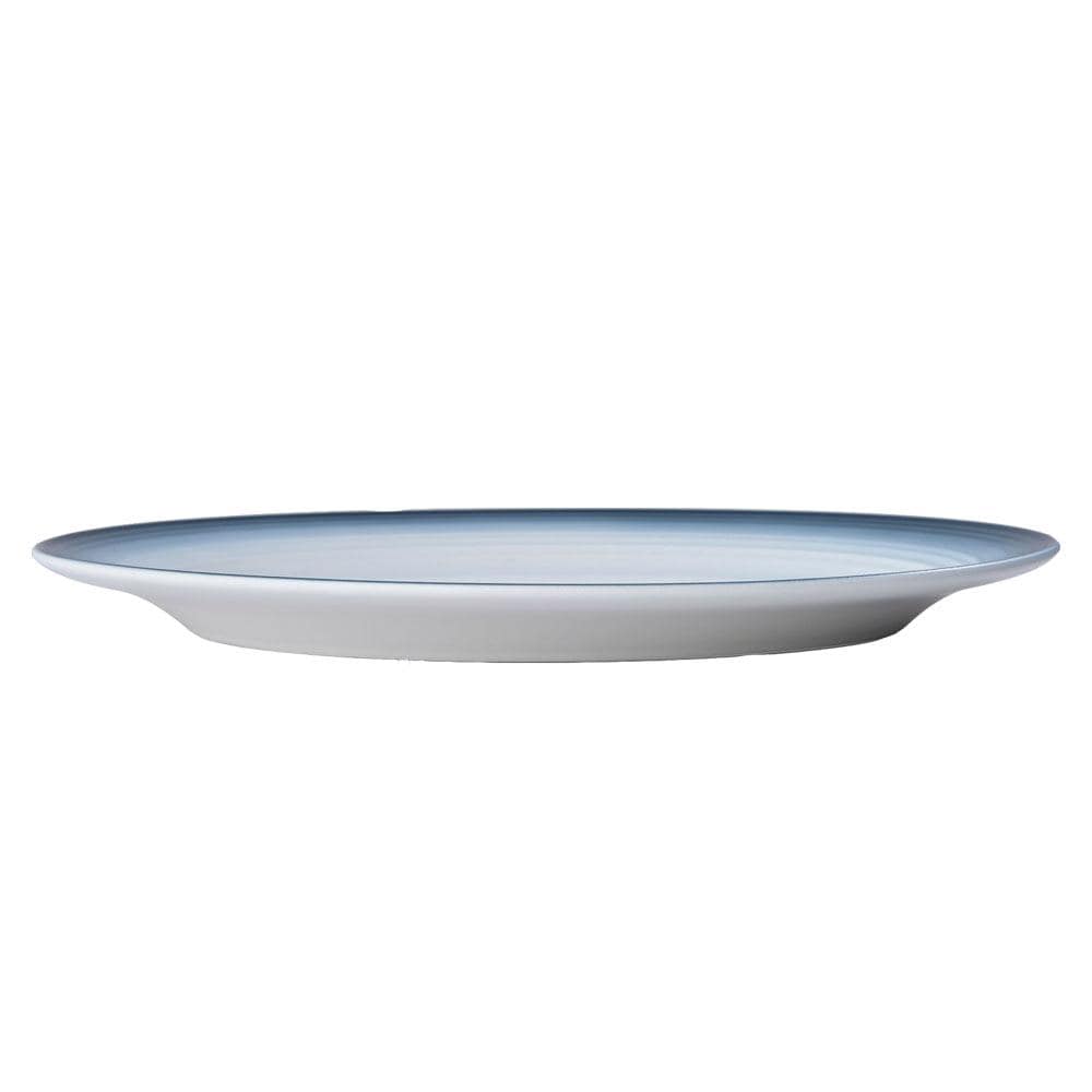 Swirl Ombre Blue Oval Platter - Elegant Serving Dish for Parties, Weddings & Home Decor | Perfect for Appetizers, Desserts & Centerpieces