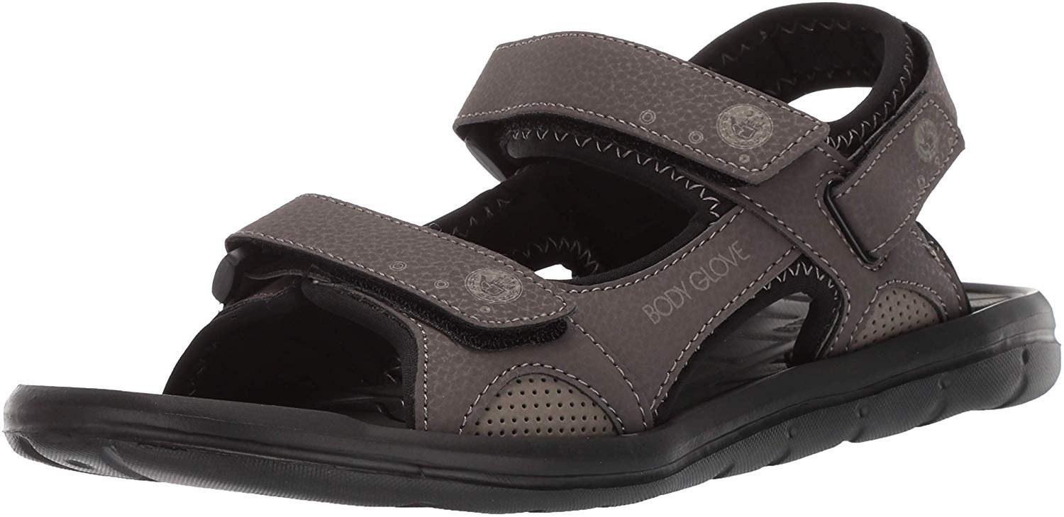 Body Glove Men's Trek Sandal - Lightweight Hiking Sandals for Men with Quick-Dry Webbing & Comfort Footbed - Perfect for Outdoor Adventures, Beach, and Travel