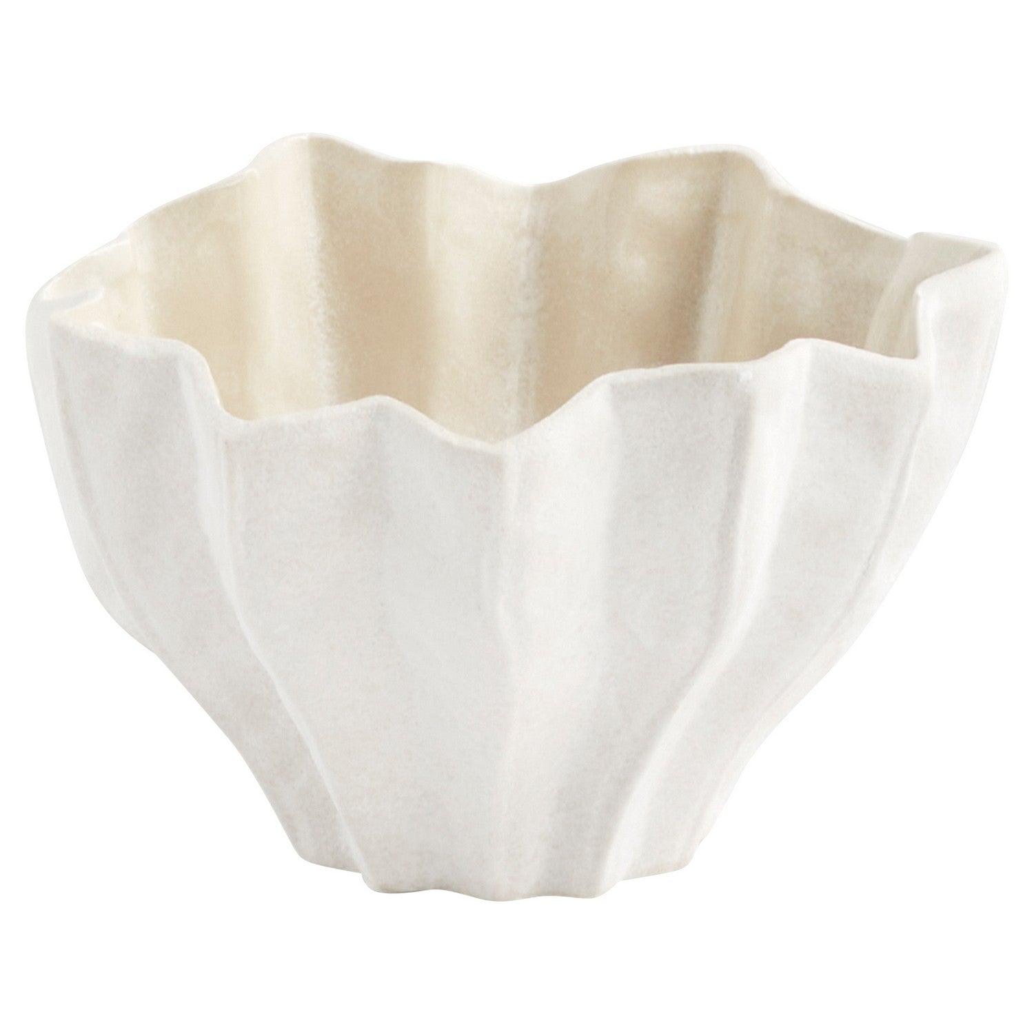 Cyan Design 11478 Chloris Bowl - White Small Decorative Bowl for Home Decor, Centerpiece, Tabletop Display, and Gift Giving