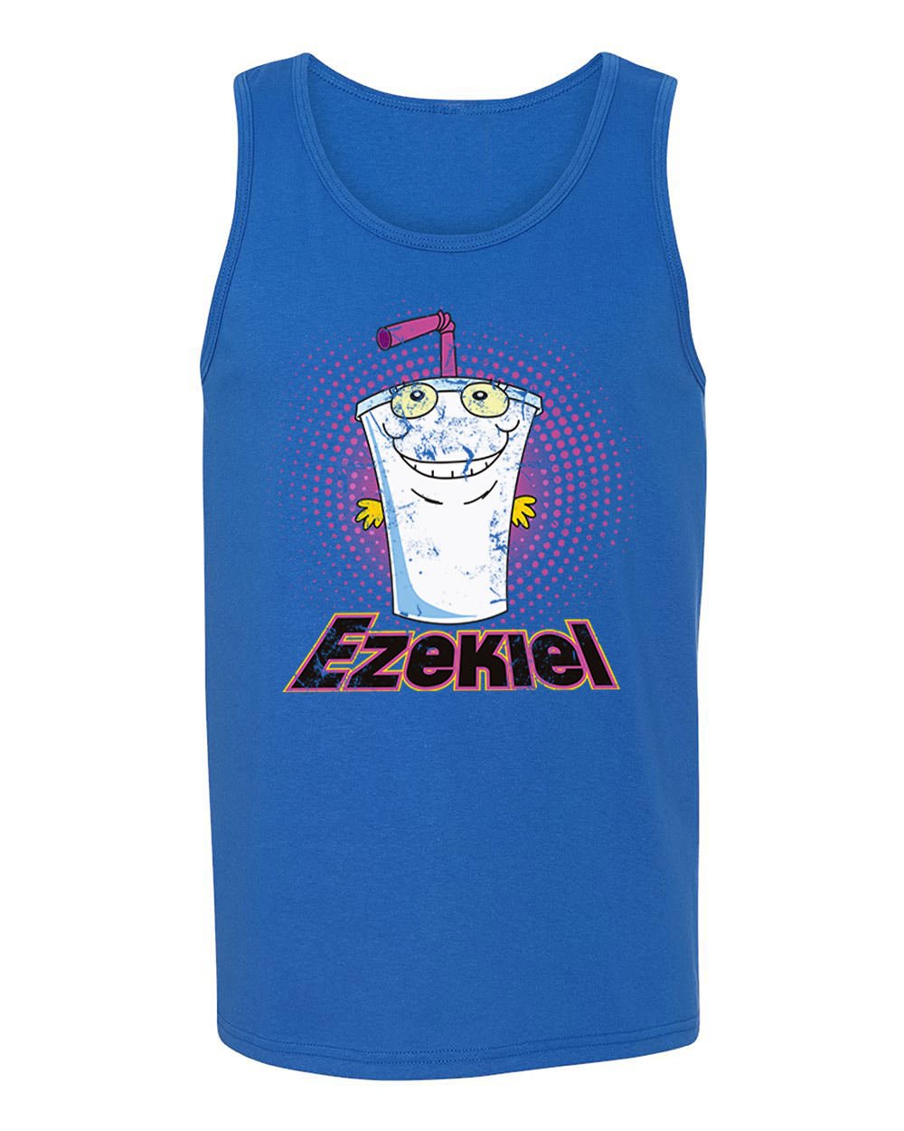 RIVEBELLA Ezekiel Aqua Teen Graphic Tank Top - Funny Novelty T-Shirt for Men & Women - Perfect for Summer, Beach, Parties & Casual Wear