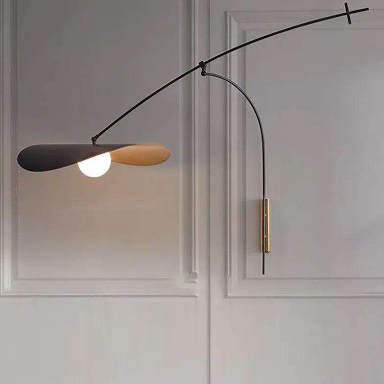 Modern Cantilever Plug-in Wall Lights - Adjustable LED Sconce for Bedroom, Living Room & Hallway Lighting - Energy Efficient Indoor Wall Lamp