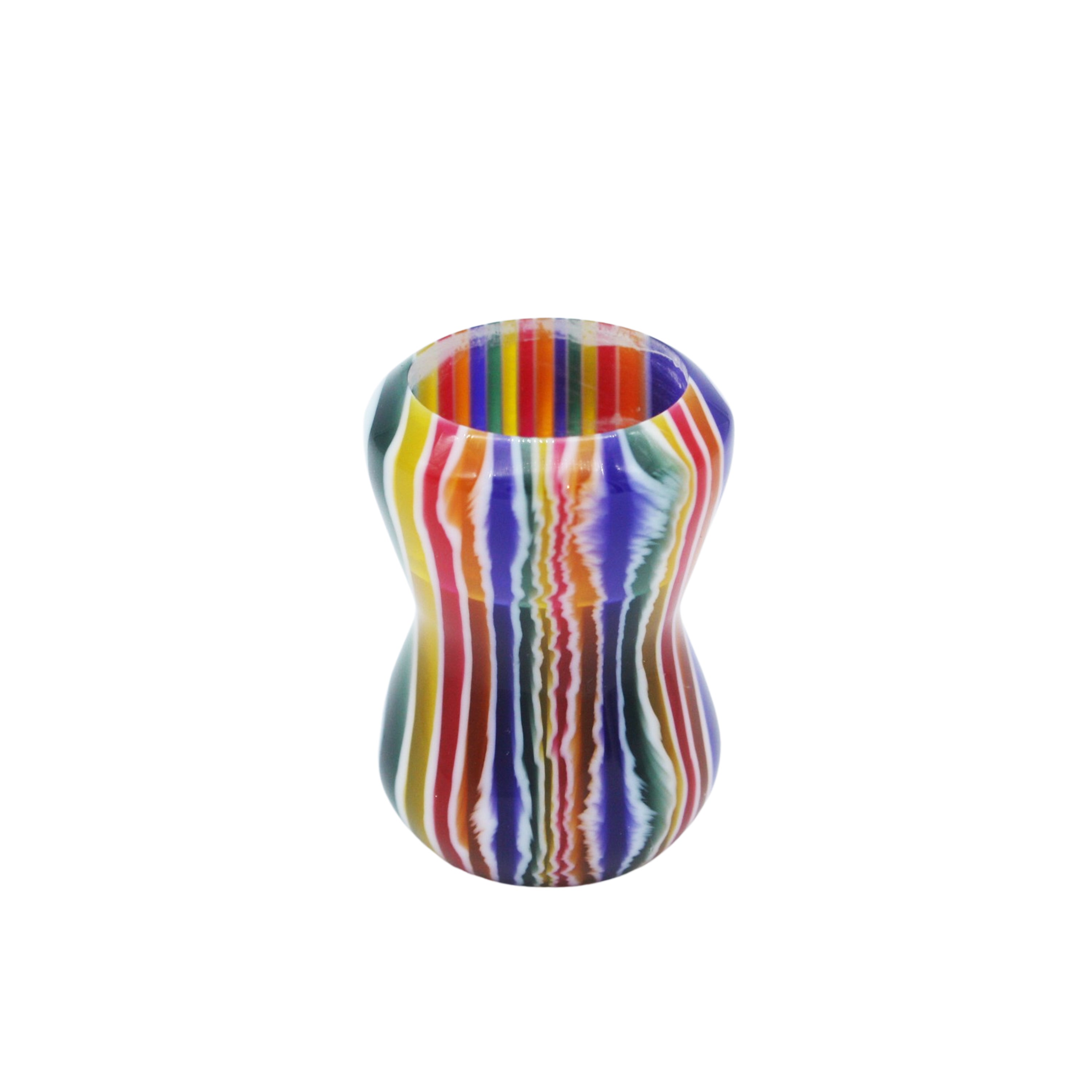 Handcrafted Candy Stripe Shaving Brush Handle - Fits 24mm & 26mm Knots - Perfect for Wet Shaving & Grooming Gifts