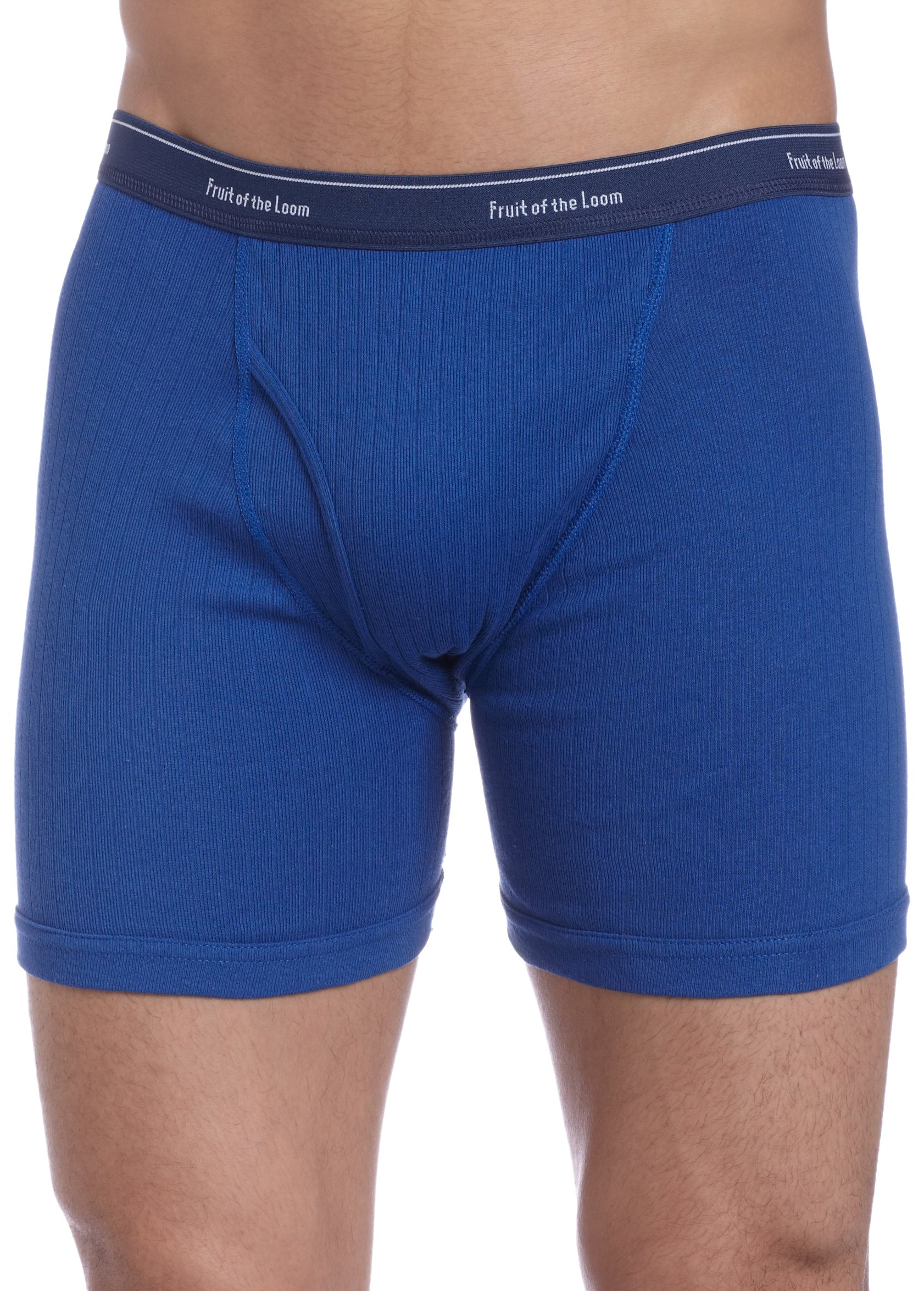 Fruit of the Loom Men's Boxer Briefs 4-Pack - Soft Cotton Underwear for Everyday Comfort - Perfect for Work, Gym & Lounge Wear