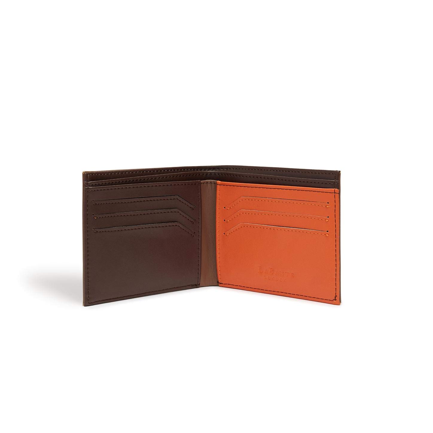 LaBante London Brave Men's Slim Brown Bifold Wallet - Minimalist Leather Wallet for Men with Coin Pocket | Perfect Gift for Dad, Husband, Boyfriend | Everyday Carry & Travel Essential